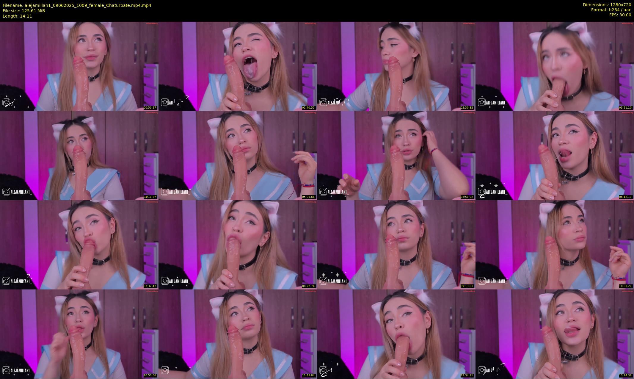 alejamillan1 — 15 minute Chaturbate female cam show recording, 720p, Jun 9, 2025