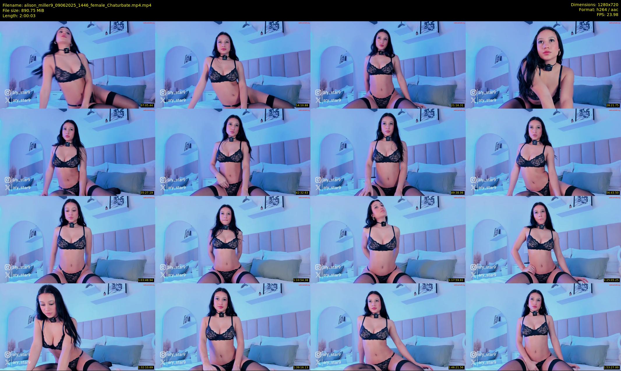 alison_miller9 — 121 minute Chaturbate female cam show recording, 720p, Jun 9, 2025