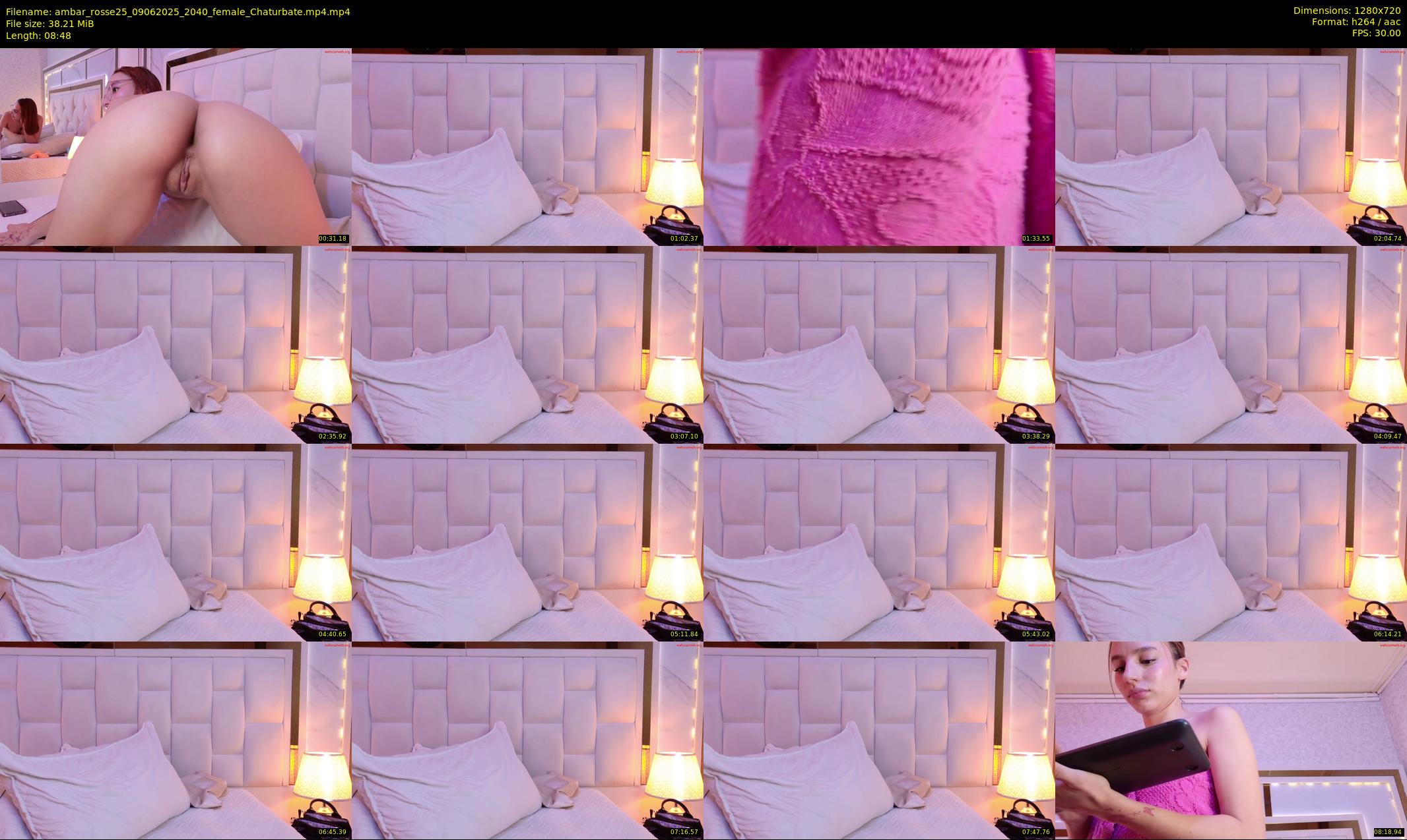 ambar_rosse25 — 9 minute Chaturbate female cam show recording, 720p, Jun 9, 2025