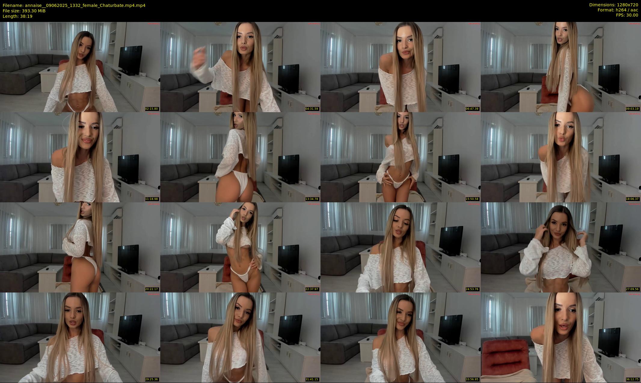 annaise_ — 39 minute Chaturbate female cam show recording, 720p, Jun 9, 2025