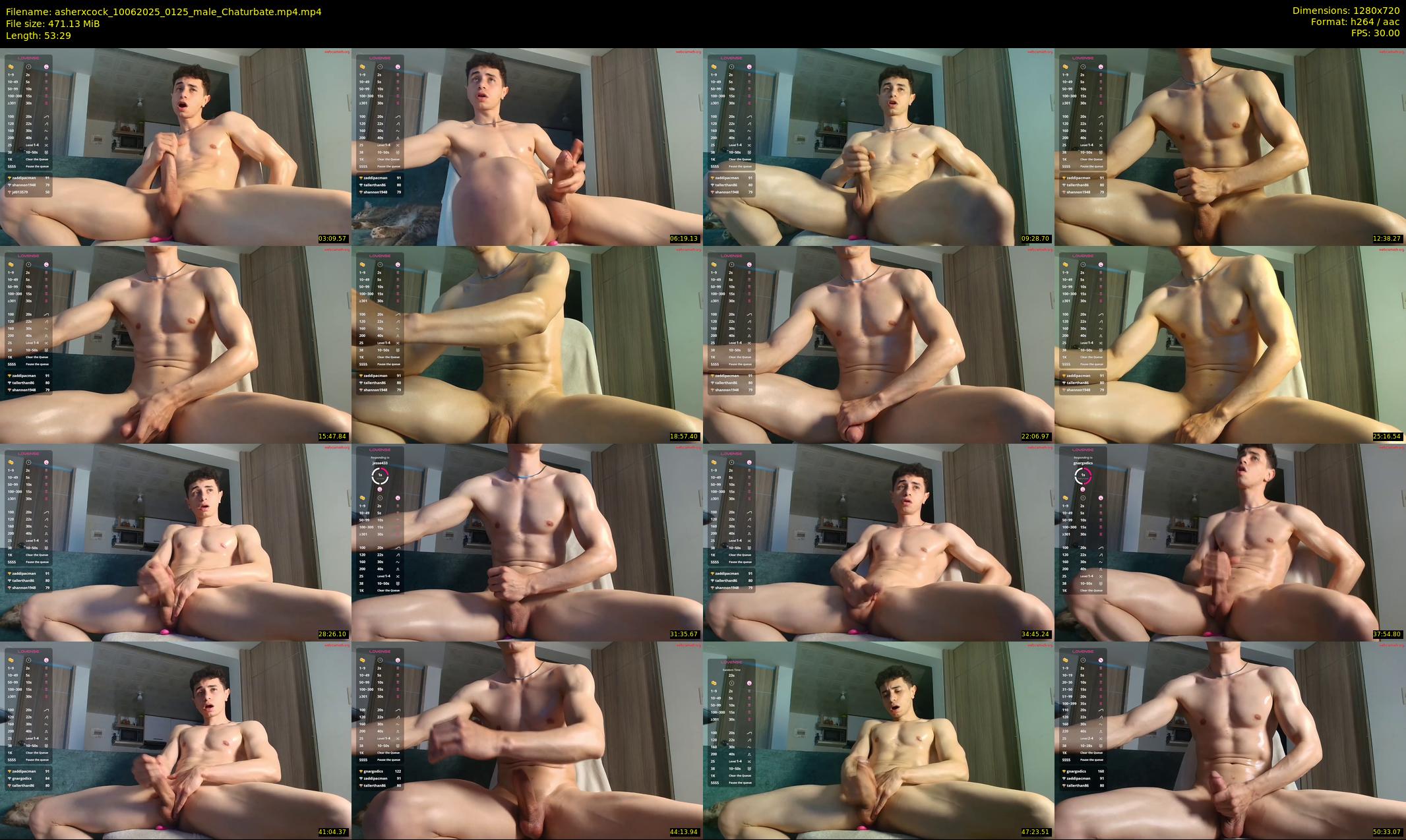 asherxcock — 54 minute Chaturbate male cam show recording, 720p, Jun 10, 2025