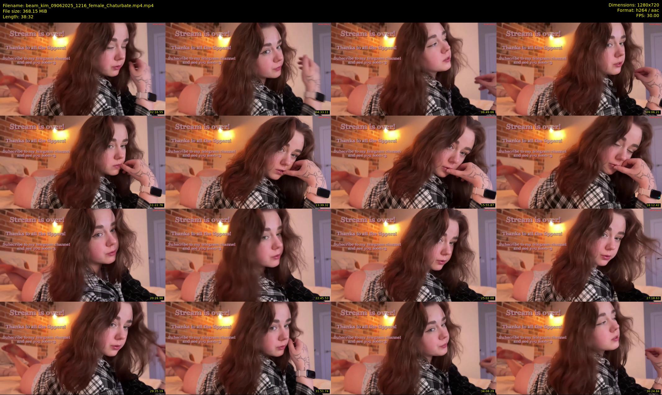 beam_kim — 39 minute Chaturbate female cam show recording, 720p, Jun 9, 2025