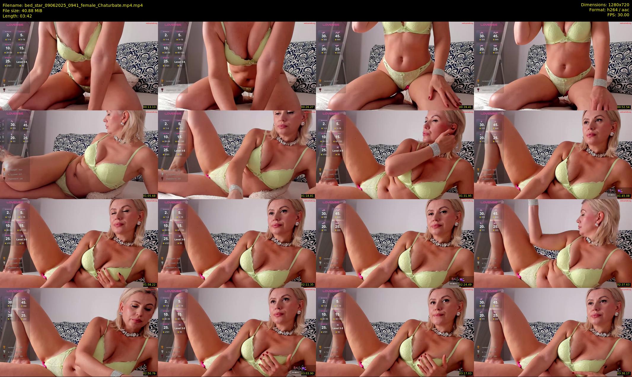 bed_star — 4 minute Chaturbate female cam show recording, 720p, Jun 9, 2025