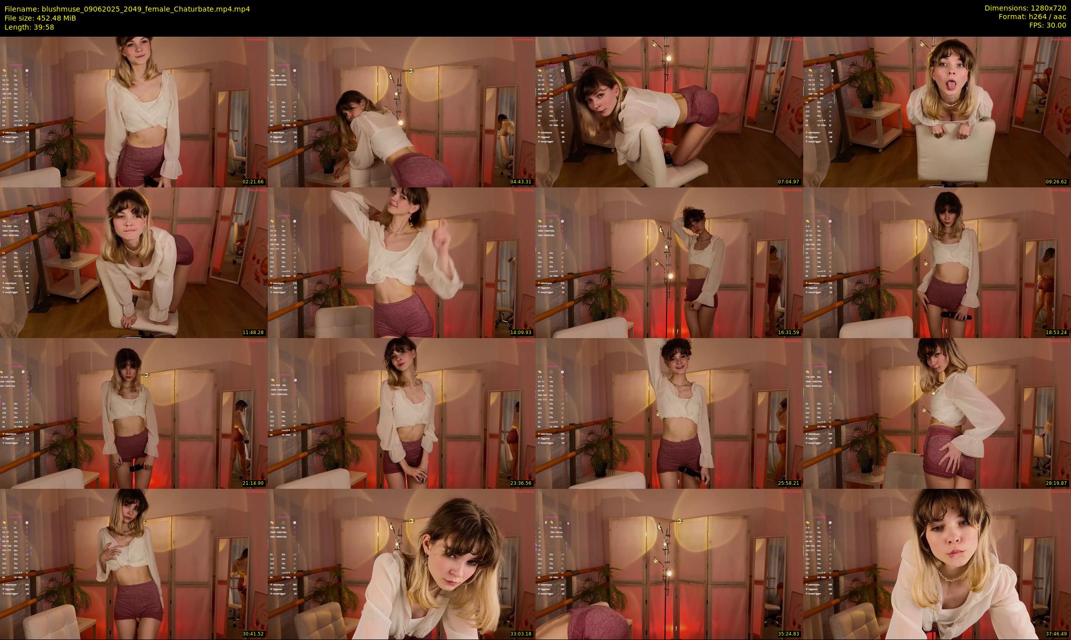 blushmuse — 40 minute Chaturbate female cam show recording, 720p, Jun 9, 2025