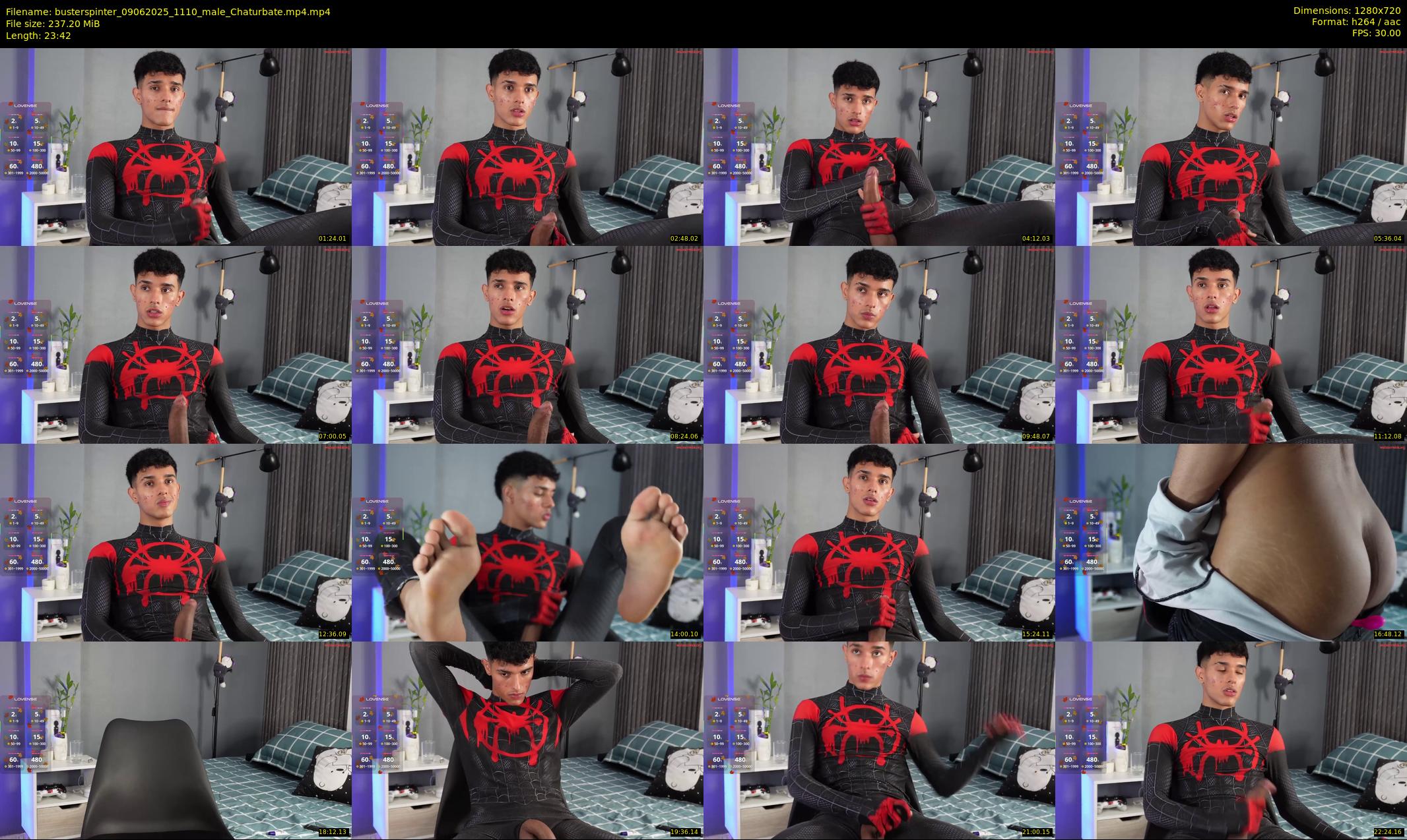 busterspinter — 24 minute Chaturbate male cam show recording, 720p, Jun 9, 2025