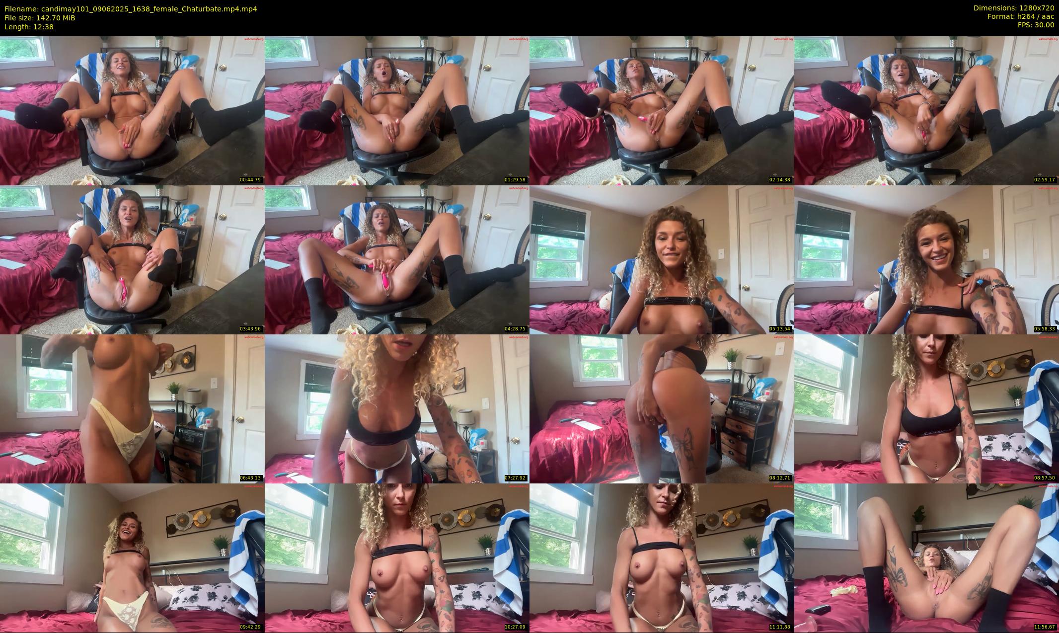 candimay101 — 13 minute Chaturbate female cam show recording, 720p, Jun 9, 2025