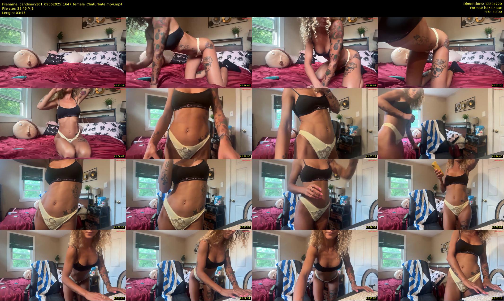 candimay101 — 4 minute Chaturbate female cam show recording, 720p, Jun 9, 2025