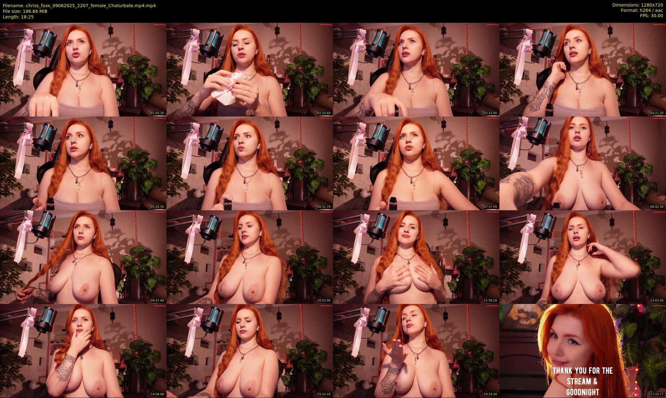 chriss_foxx — 19 minute Chaturbate female cam show recording, 720p, Jun 9, 2025