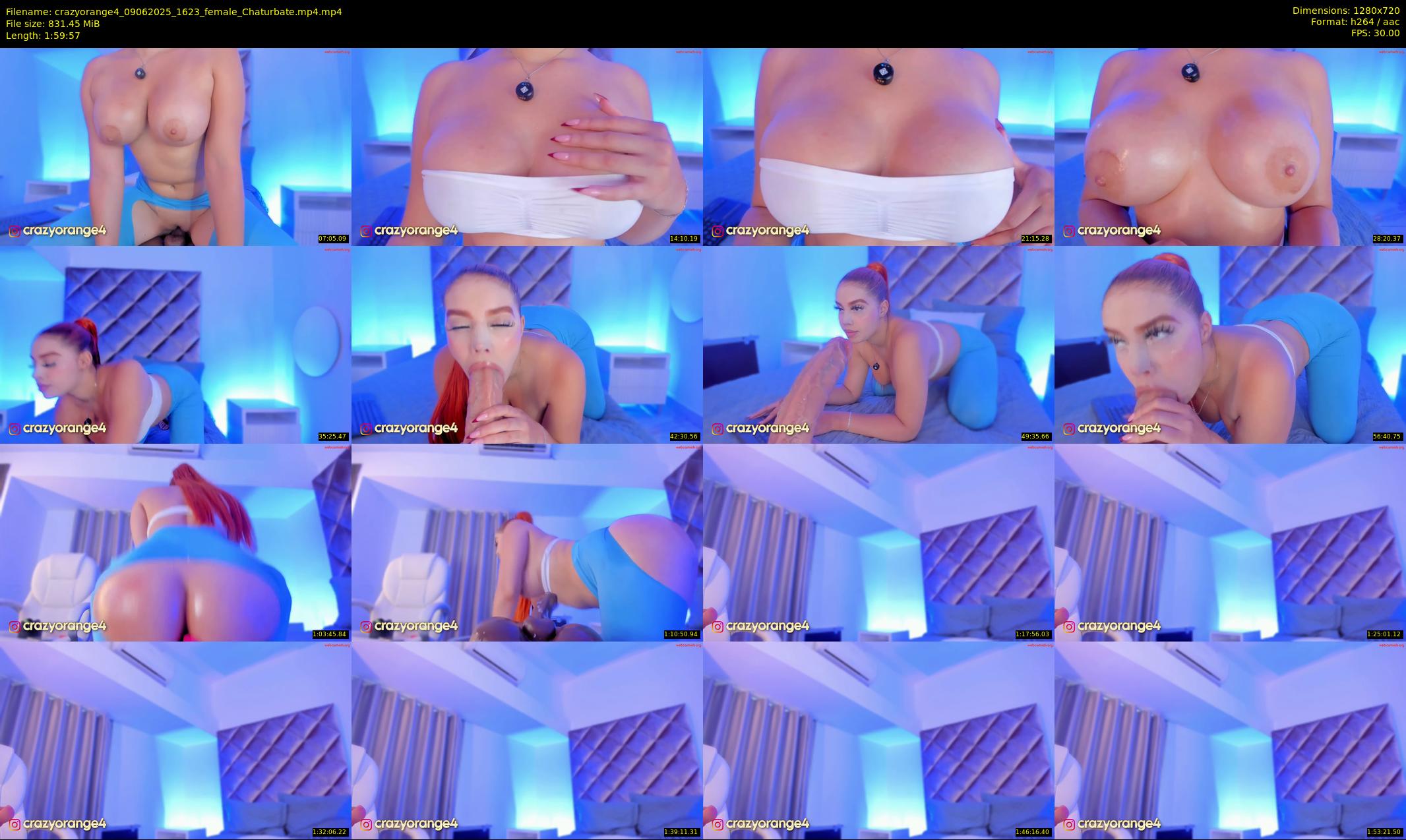 crazyorange4 — 120 minute Chaturbate female cam show recording, 720p, Jun 9, 2025