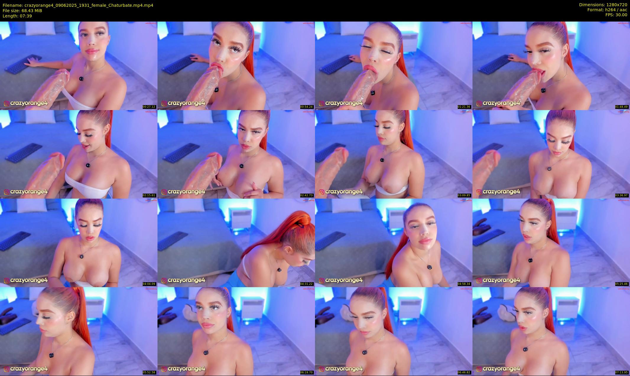 crazyorange4 — 8 minute Chaturbate female cam show recording, 720p, Jun 9, 2025