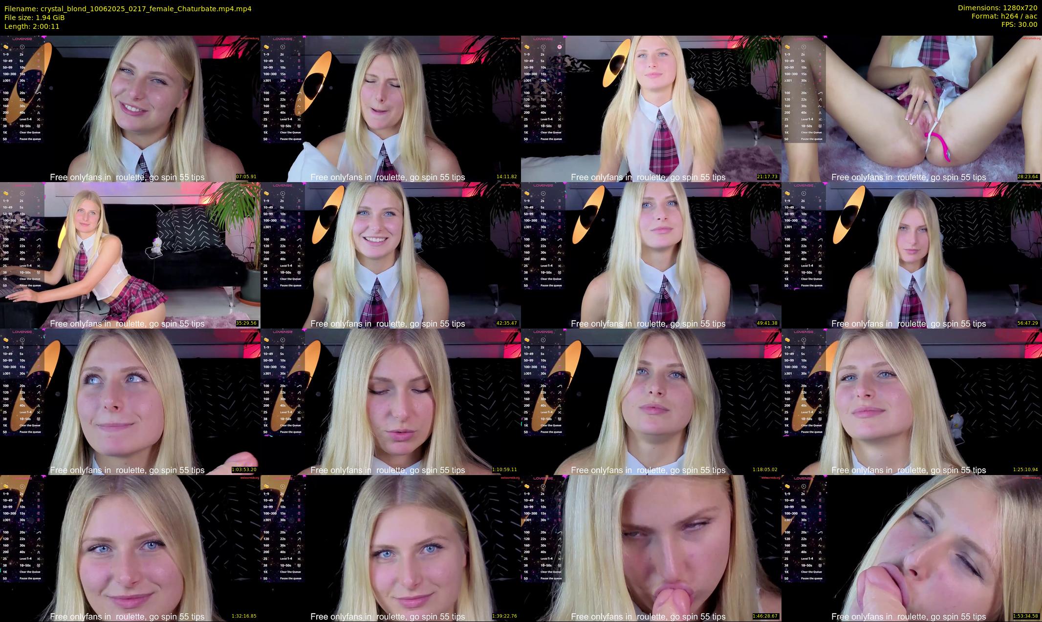 crystal_blond — 121 minute Chaturbate female cam show recording, 720p, Jun 10, 2025