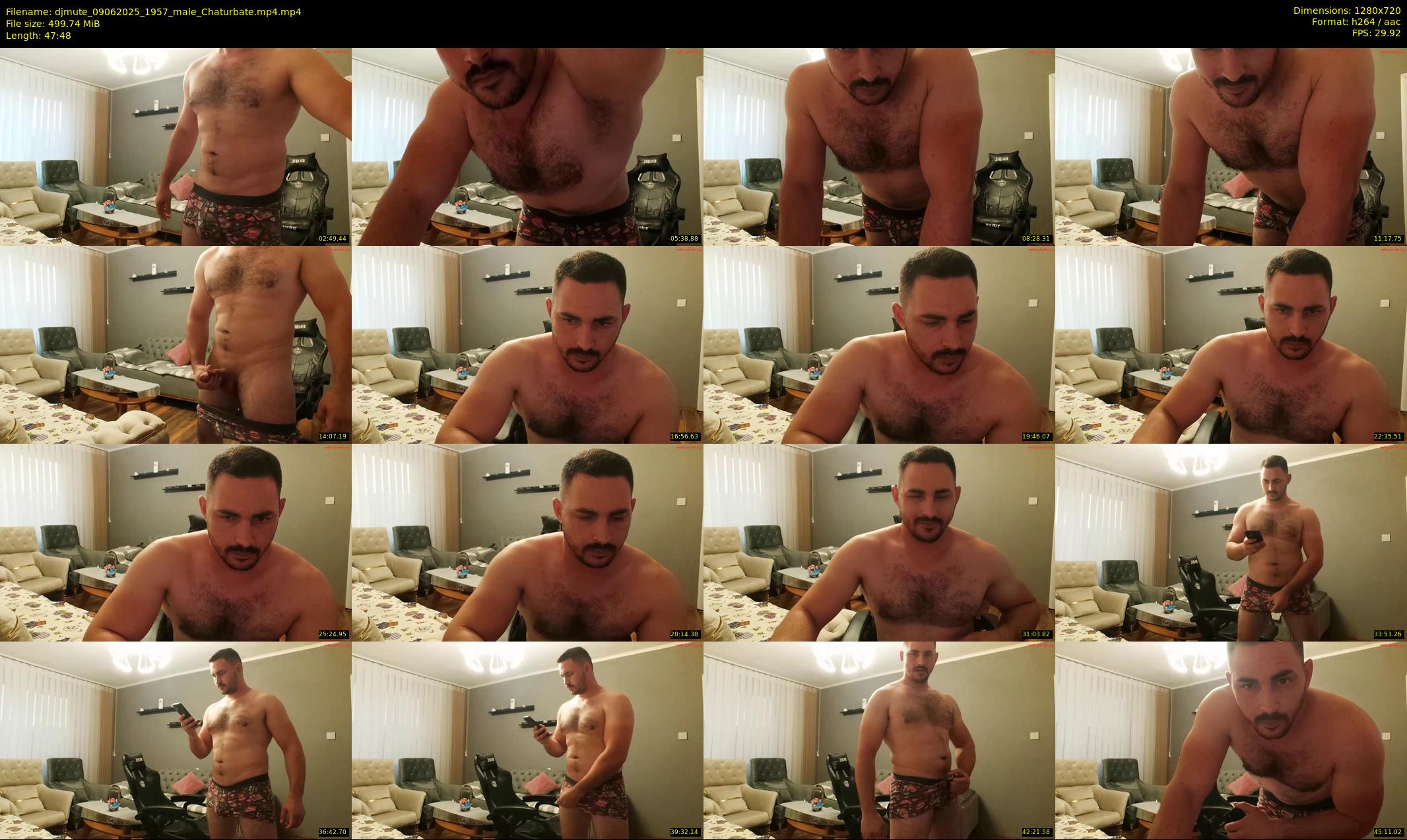 djmute — 48 minute Chaturbate male cam show recording, 720p, Jun 9, 2025