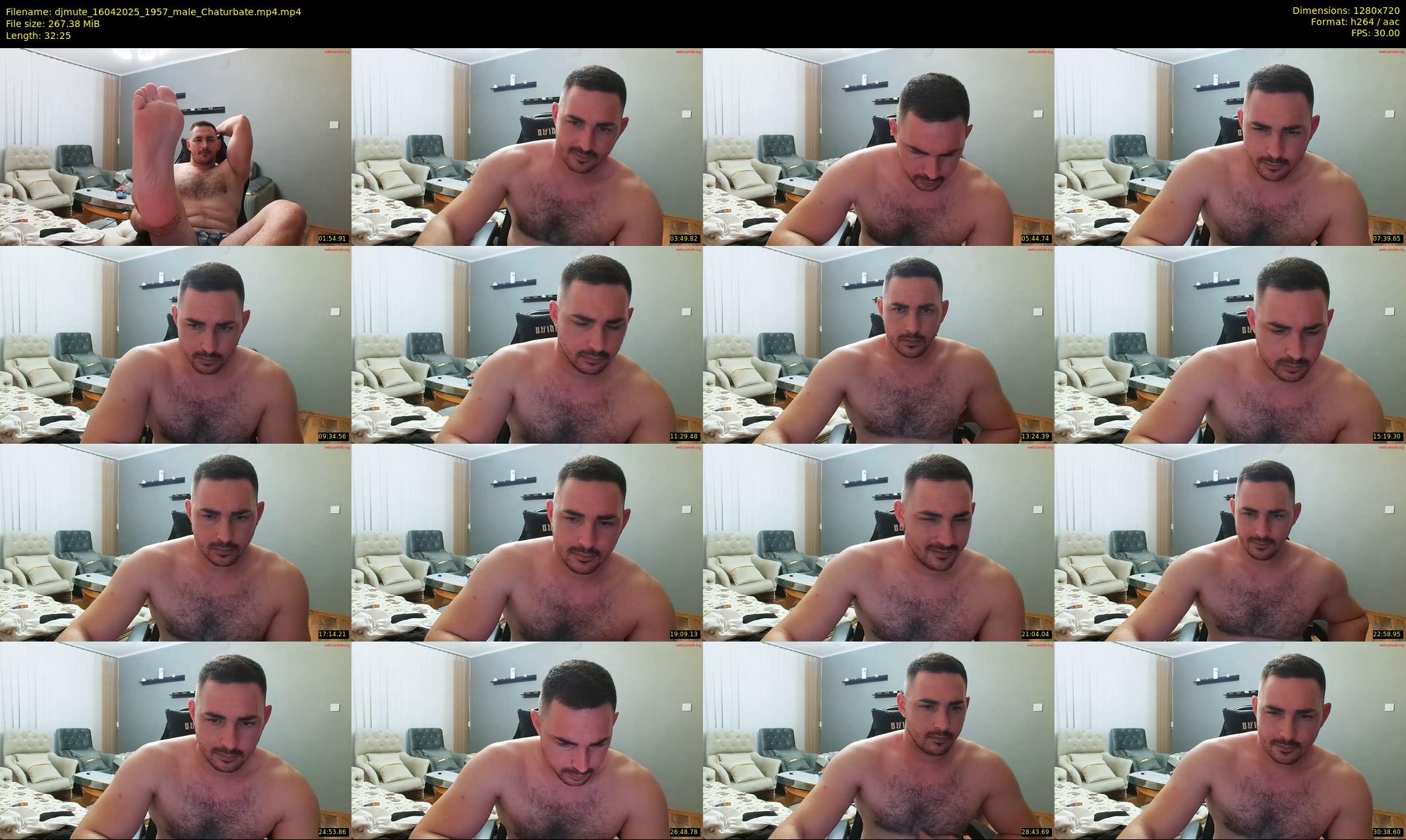 djmute — 33 minute Chaturbate male cam show recording, 720p, Apr 16, 2025