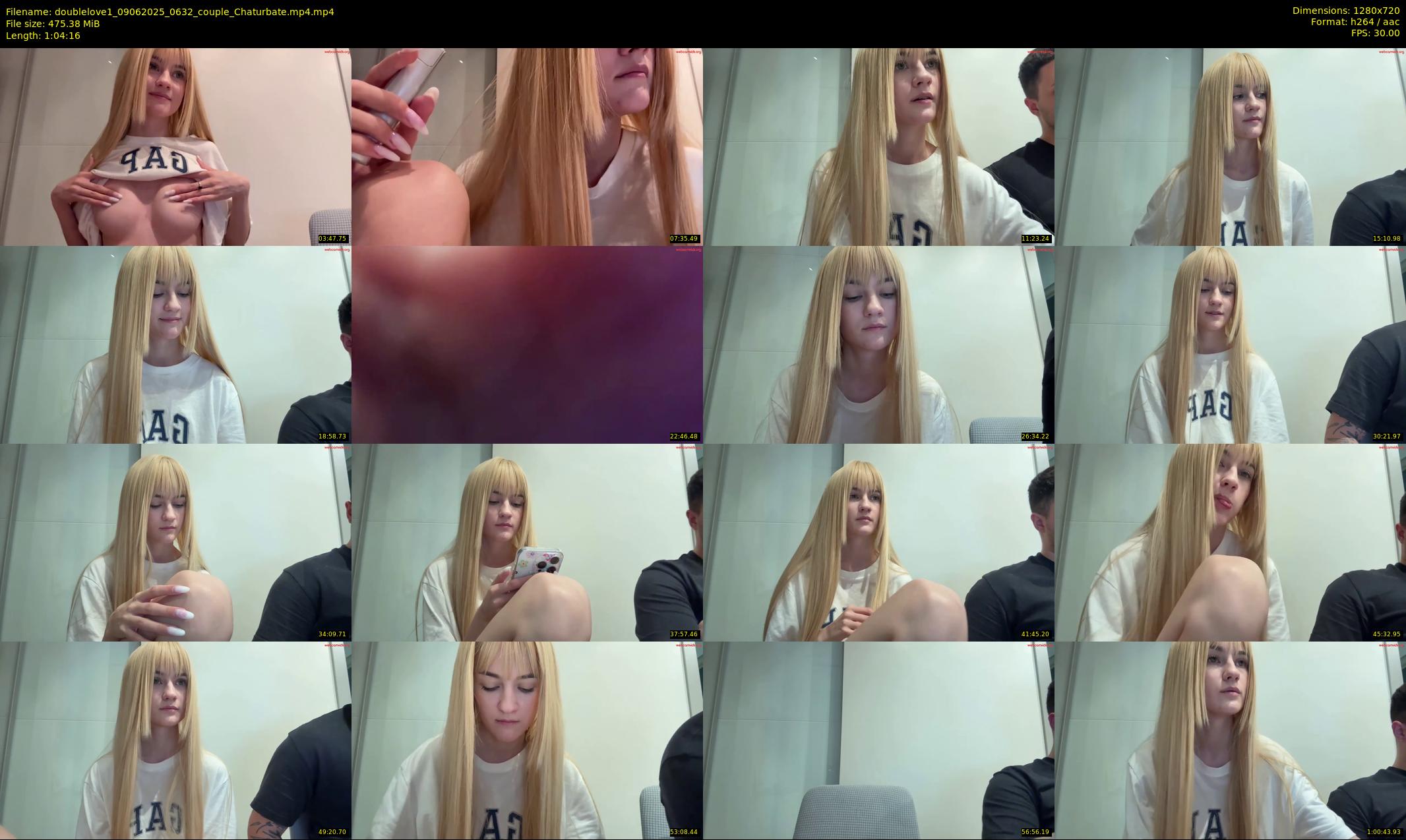 doublelove1 — 65 minute Chaturbate couple cam show recording, 720p, Jun 9, 2025