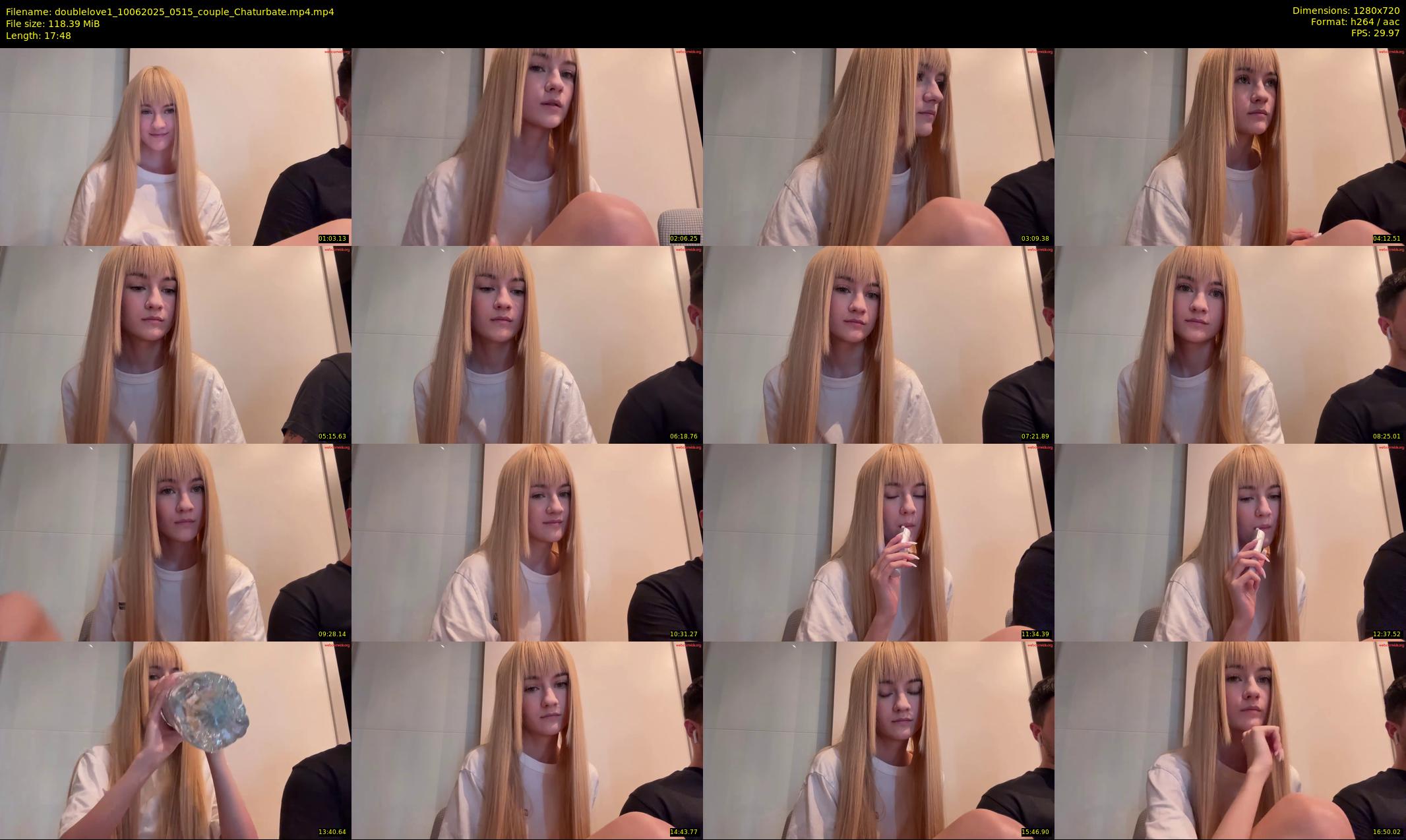 doublelove1 — 18 minute Chaturbate couple cam show recording, 720p, Jun 10, 2025