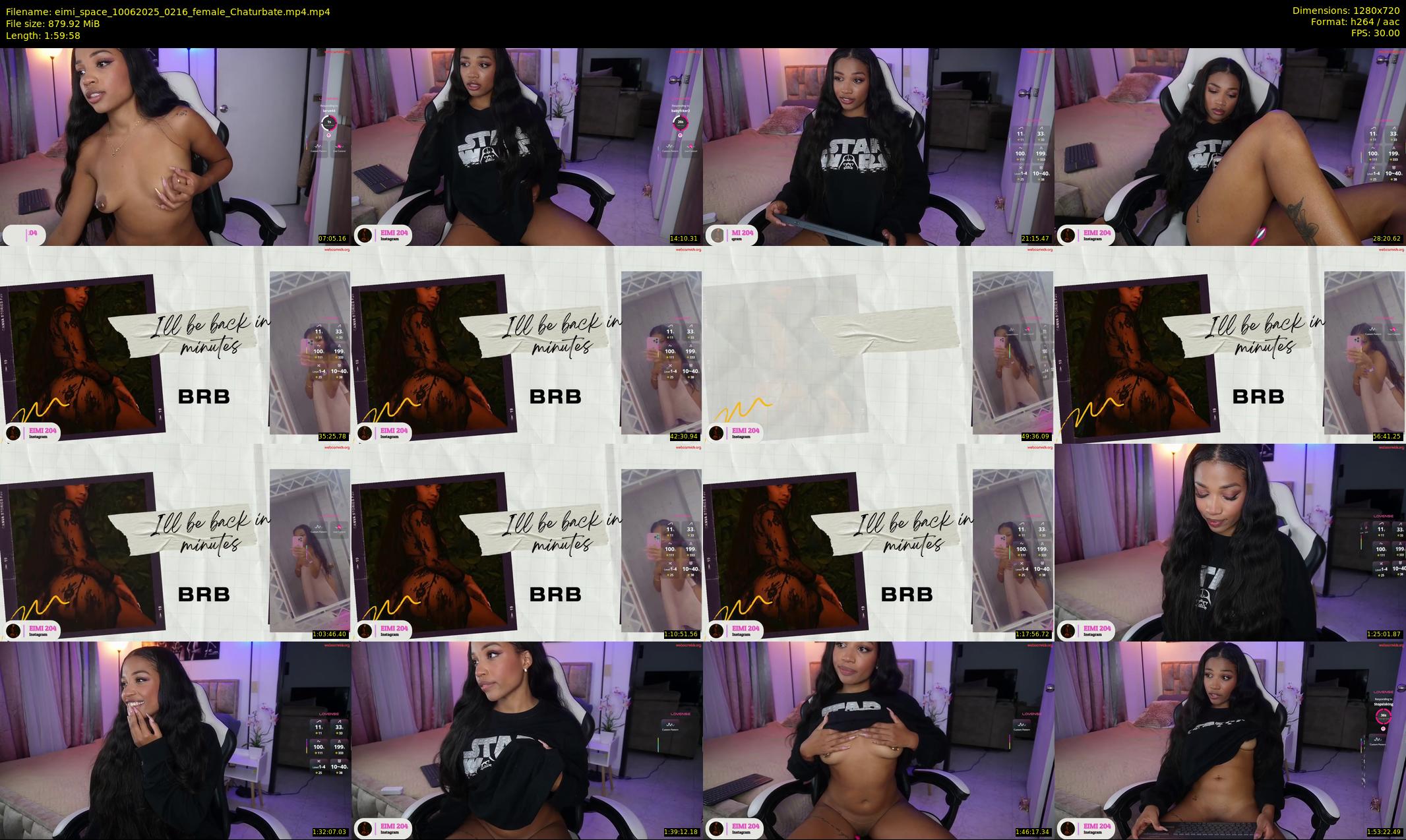 eimi_space — 120 minute Chaturbate female cam show recording, 720p, Jun 10, 2025