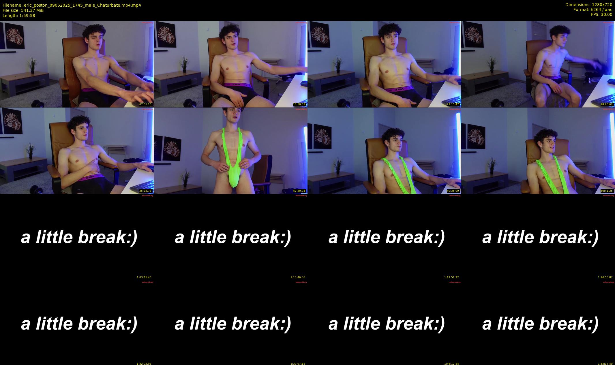 eric_poston — 120 minute Chaturbate male cam show recording, 720p, Jun 9, 2025