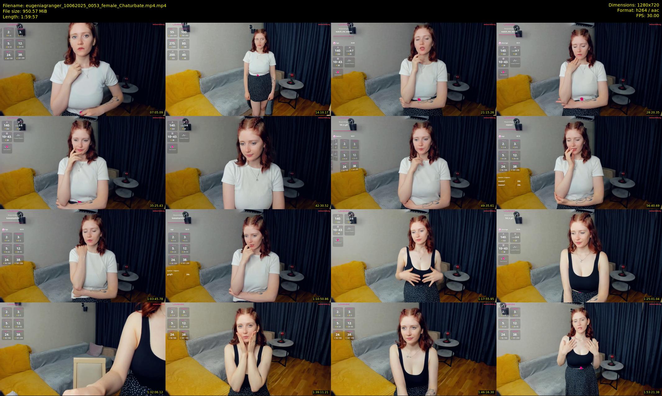 eugeniagranger — 120 minute Chaturbate female cam show recording, 720p, Jun 10, 2025