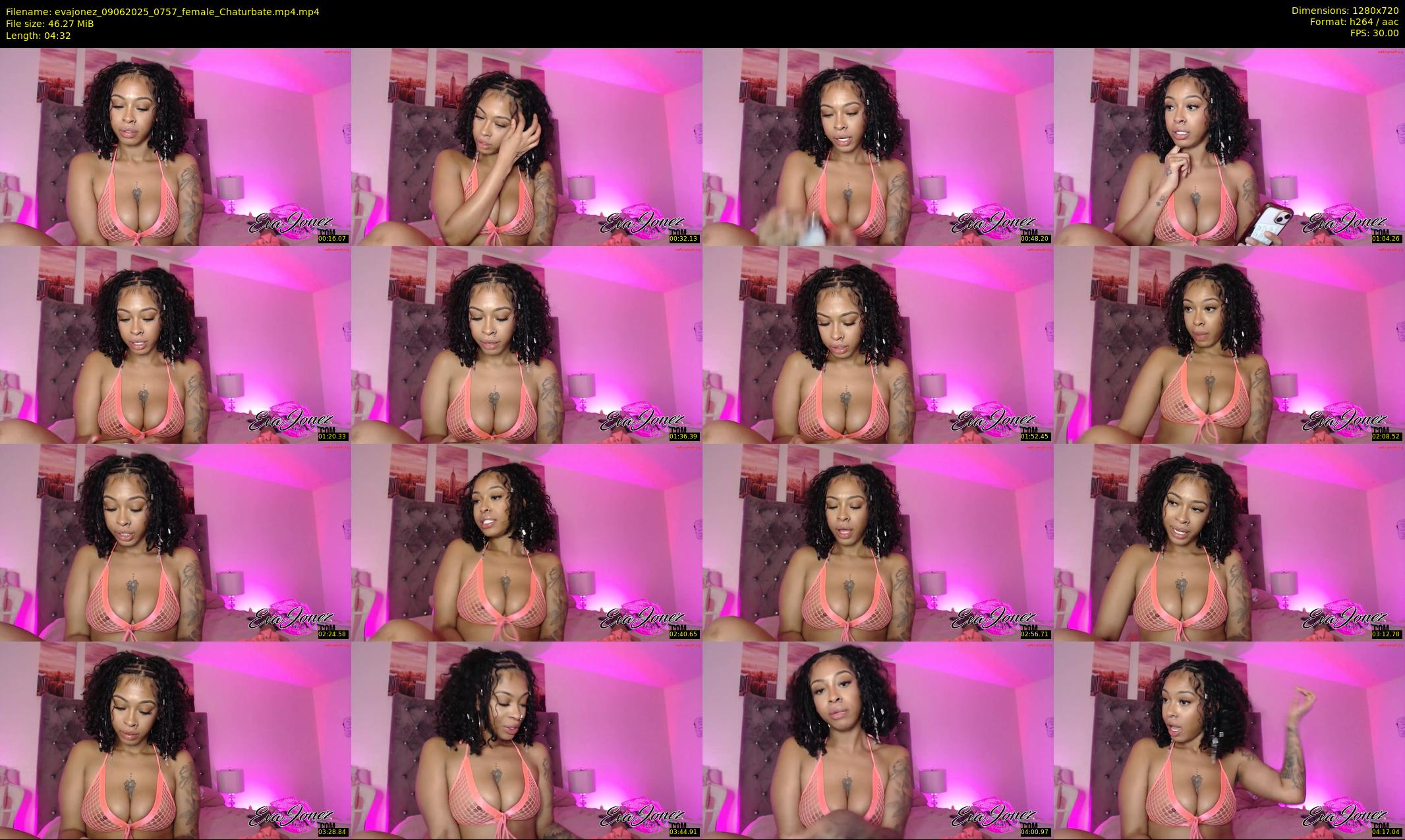 evajonez — 5 minute Chaturbate female cam show recording, 720p, Jun 9, 2025
