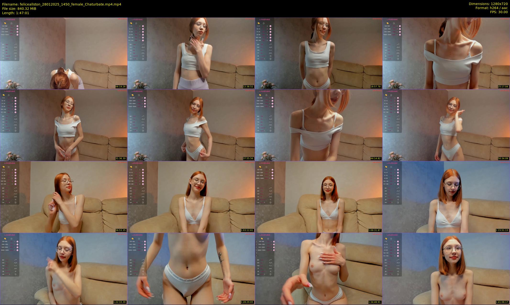 feliceallston — 108 minute Chaturbate female cam show recording, 720p, Jan 28, 2025