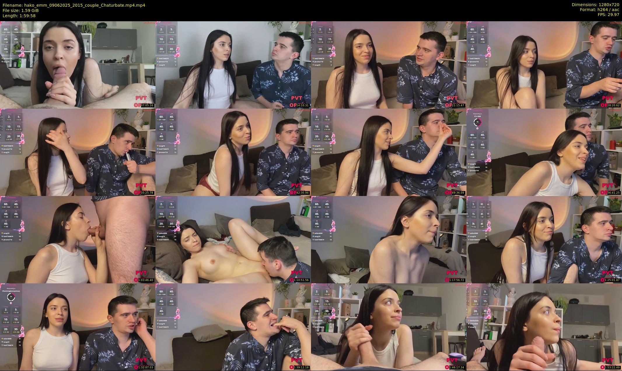 hako_emm — 120 minute Chaturbate couple cam show recording, 720p, Jun 9, 2025