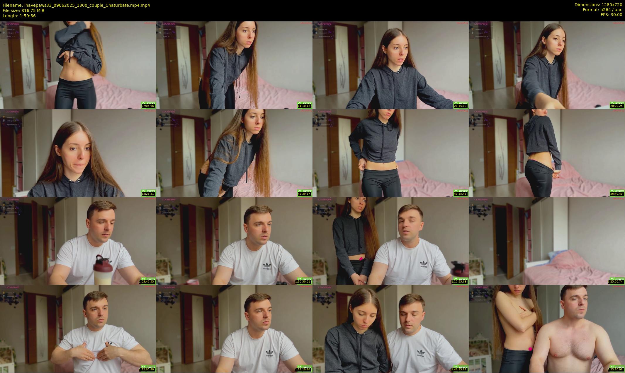 ihavepaws33 — 120 minute Chaturbate couple cam show recording, 720p, Jun 9, 2025