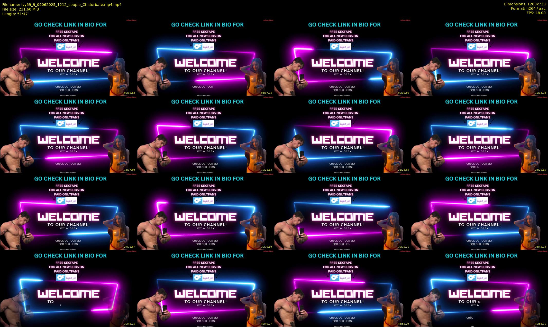 ivy69_9 — 52 minute Chaturbate couple cam show recording, 720p, Jun 9, 2025