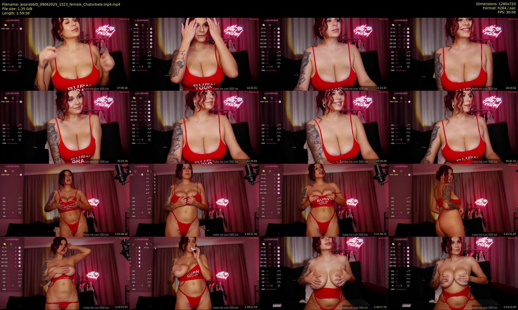 jessrabbitt — 120 minute Chaturbate female cam show recording, 720p, Jun 9, 2025