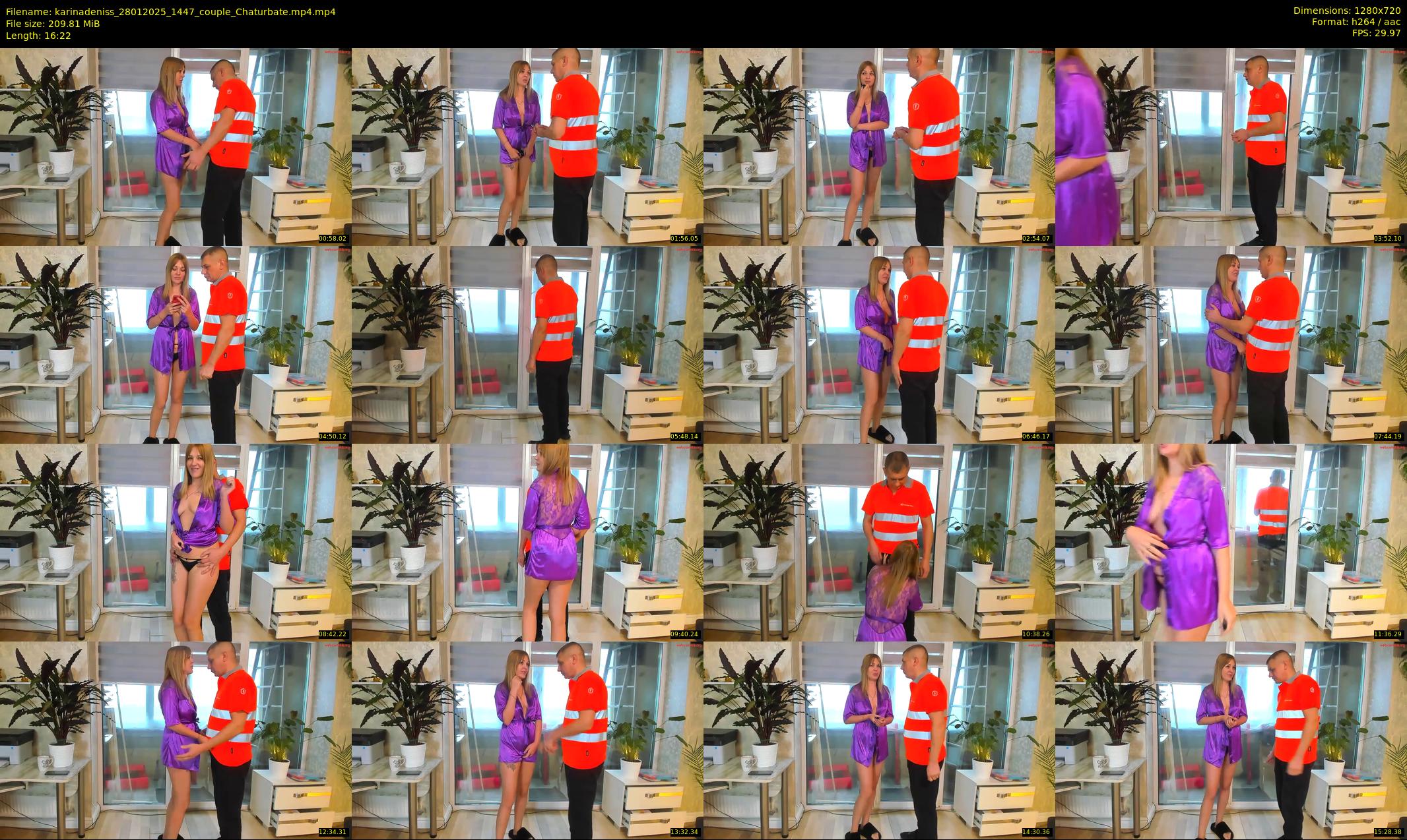 karinadeniss — 17 minute Chaturbate couple cam show recording, 720p, Jan 28, 2025