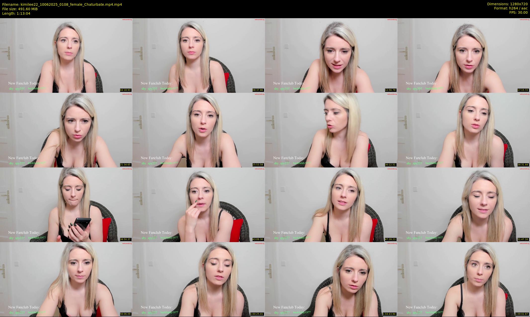 kimilee22 — 74 minute Chaturbate female cam show recording, 720p, Jun 10, 2025