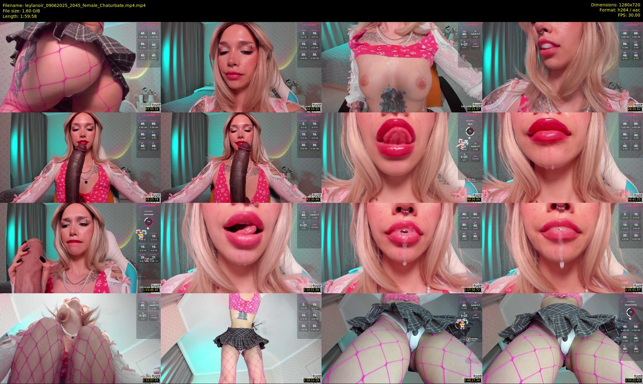 leylanoir — 120 minute Chaturbate female cam show recording, 720p, Jun 9, 2025
