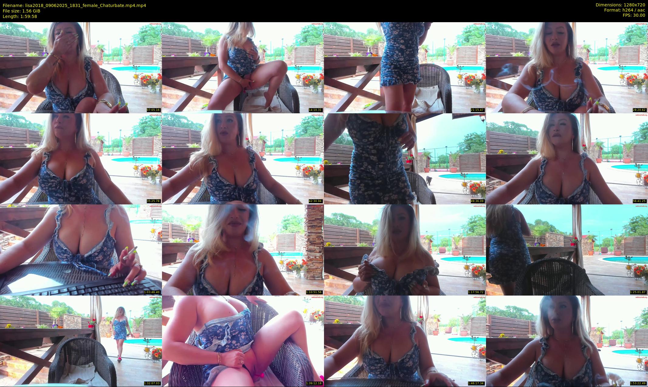 lisa2018 — 120 minute Chaturbate female cam show recording, 720p, Jun 9, 2025
