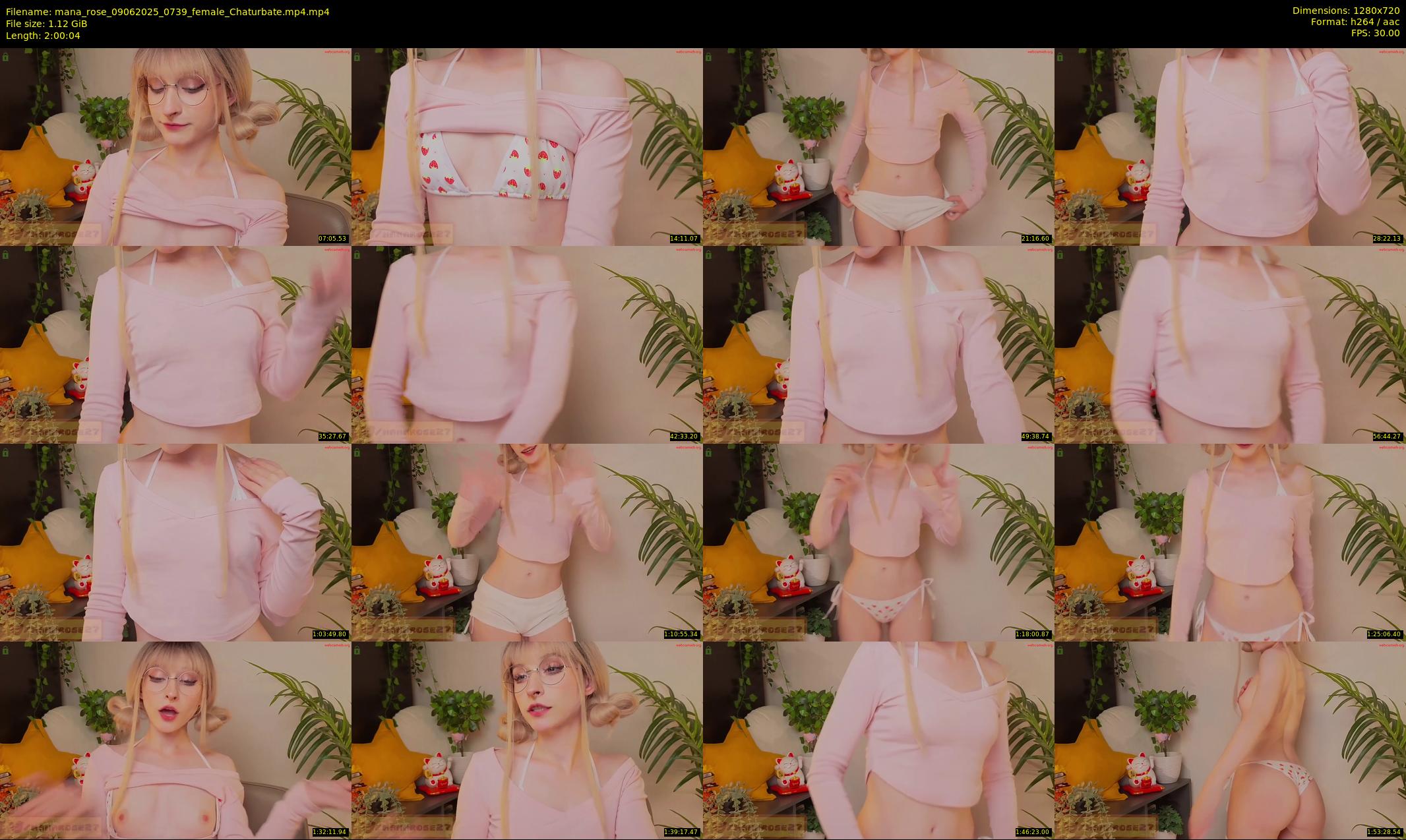 mana_rose — 121 minute Chaturbate female cam show recording, 720p, Jun 9, 2025