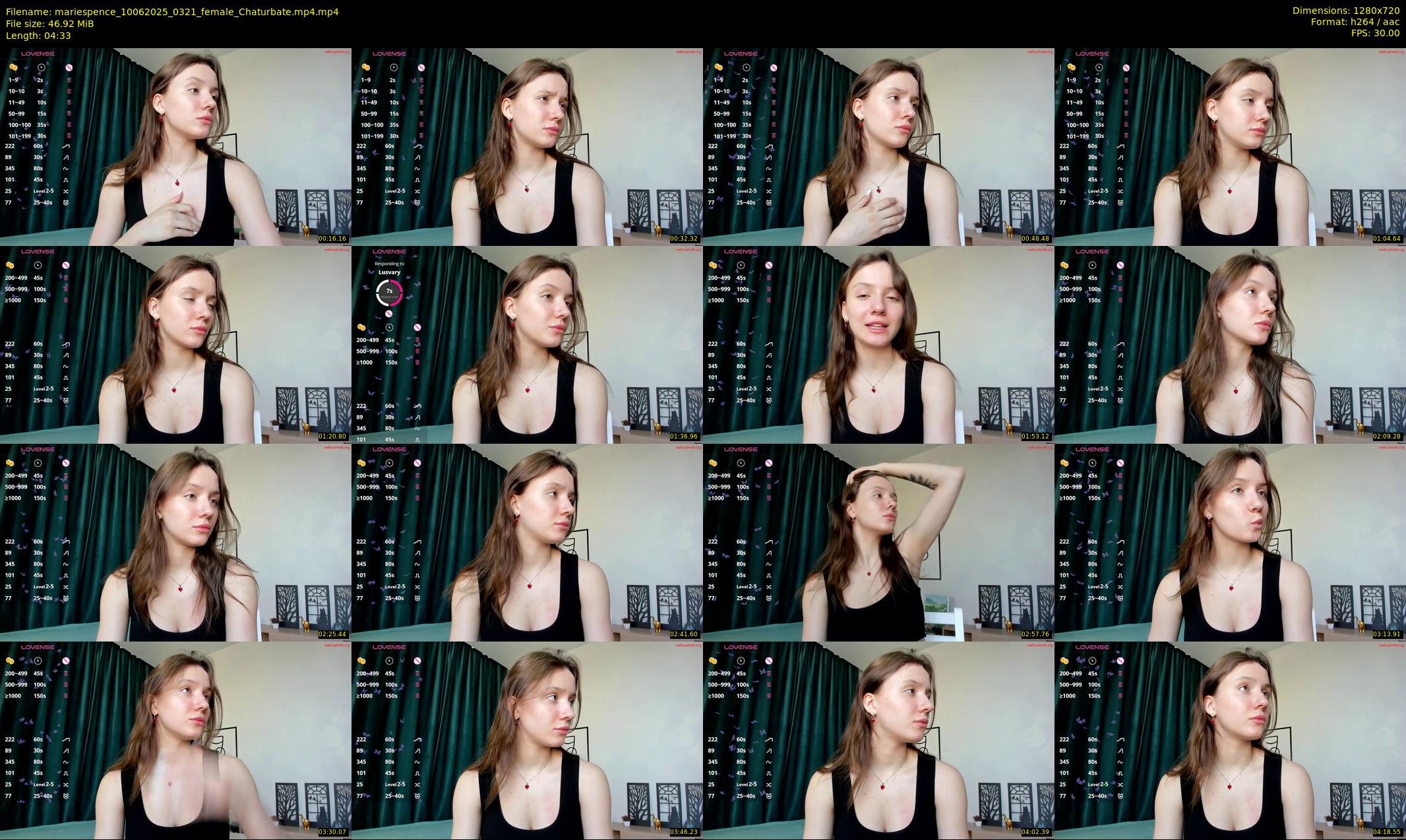 mariespence — 5 minute Chaturbate female cam show recording, 720p, Jun 10, 2025
