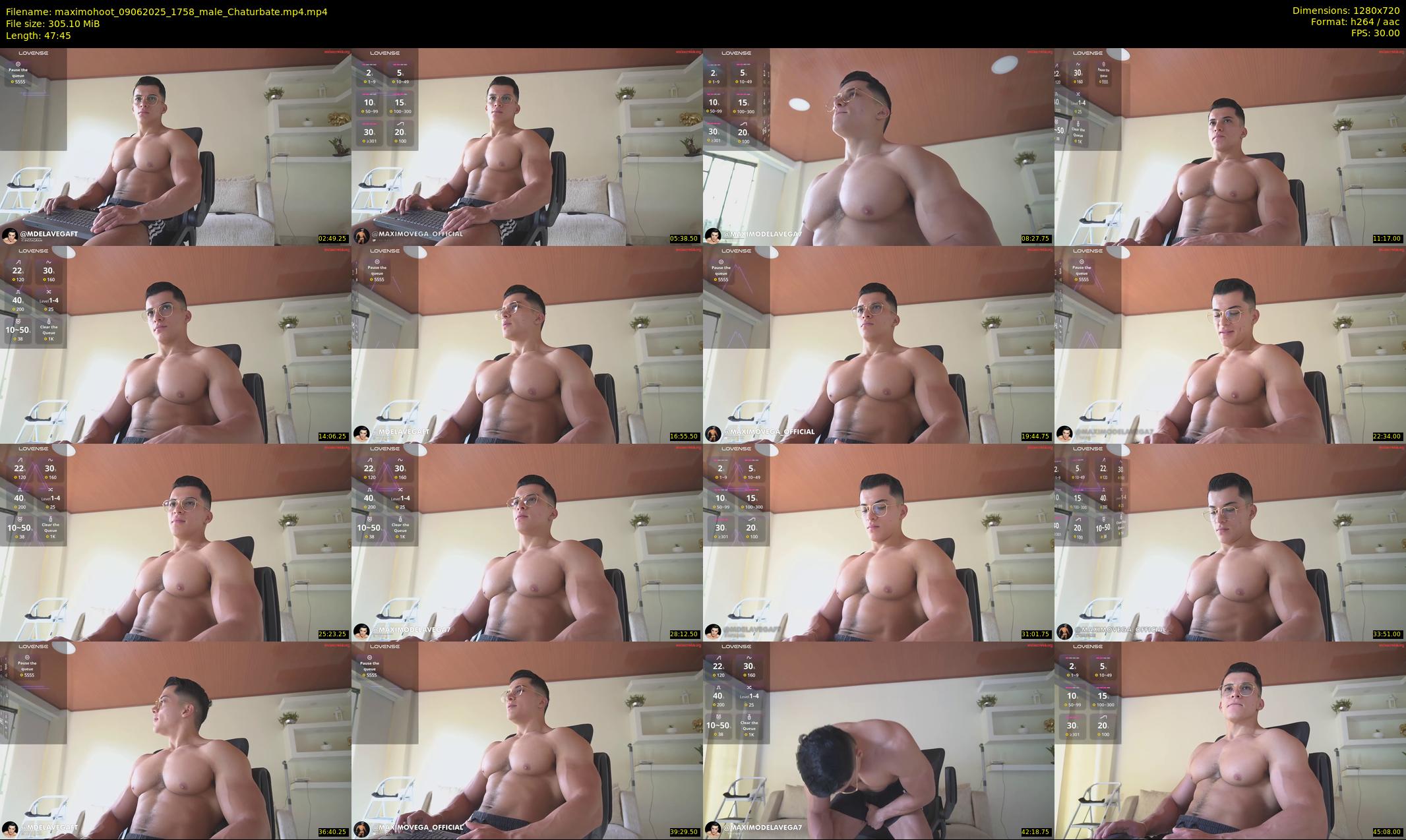 maximohoot — 48 minute Chaturbate male cam show recording, 720p, Jun 9, 2025