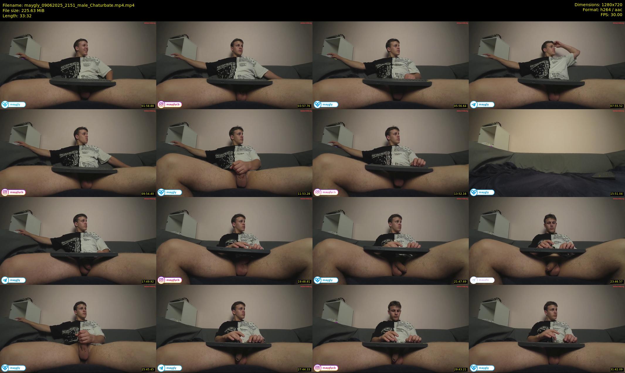 maygly — 34 minute Chaturbate male cam show recording, 720p, Jun 9, 2025