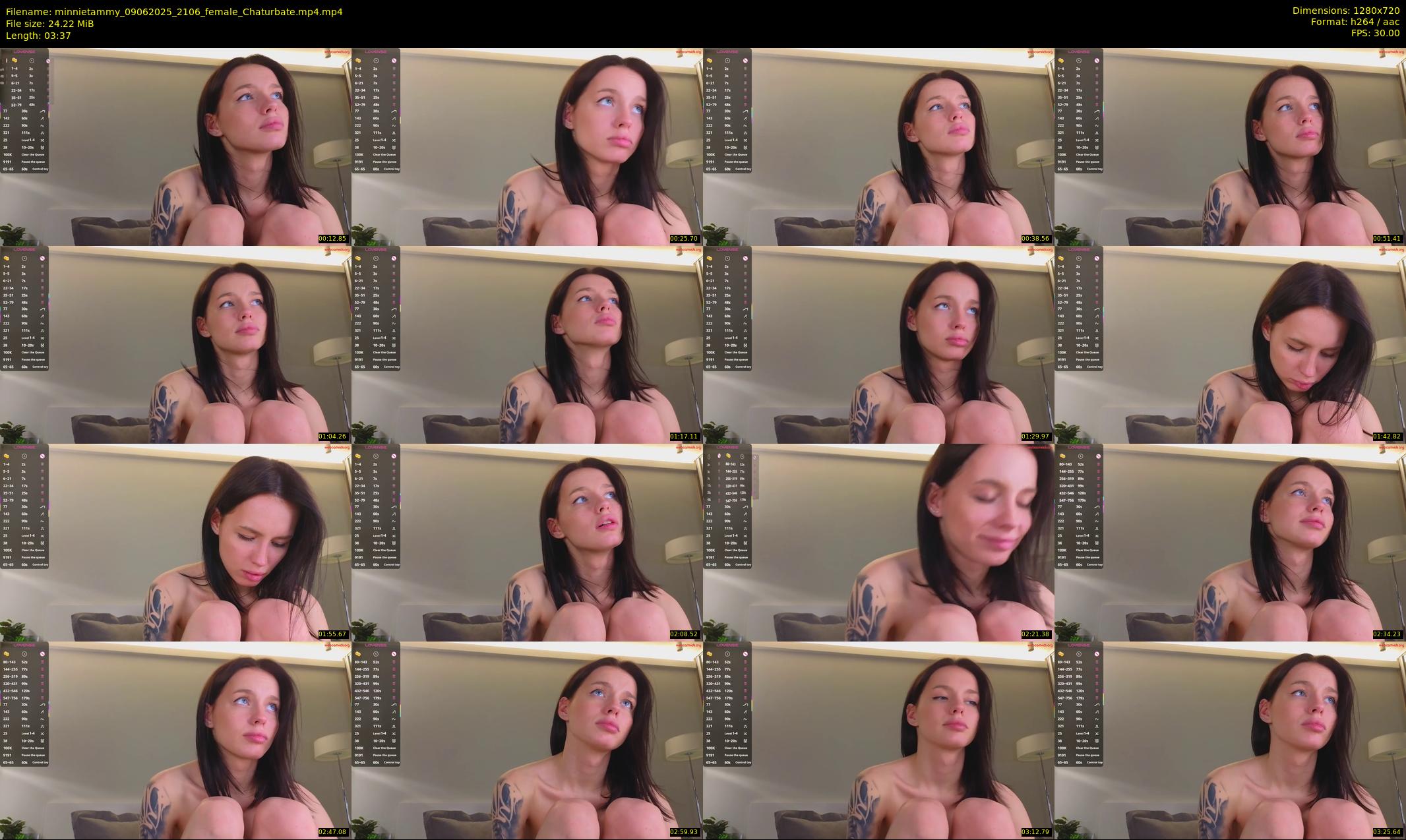 minnietammy — 4 minute Chaturbate female cam show recording, 720p, Jun 9, 2025