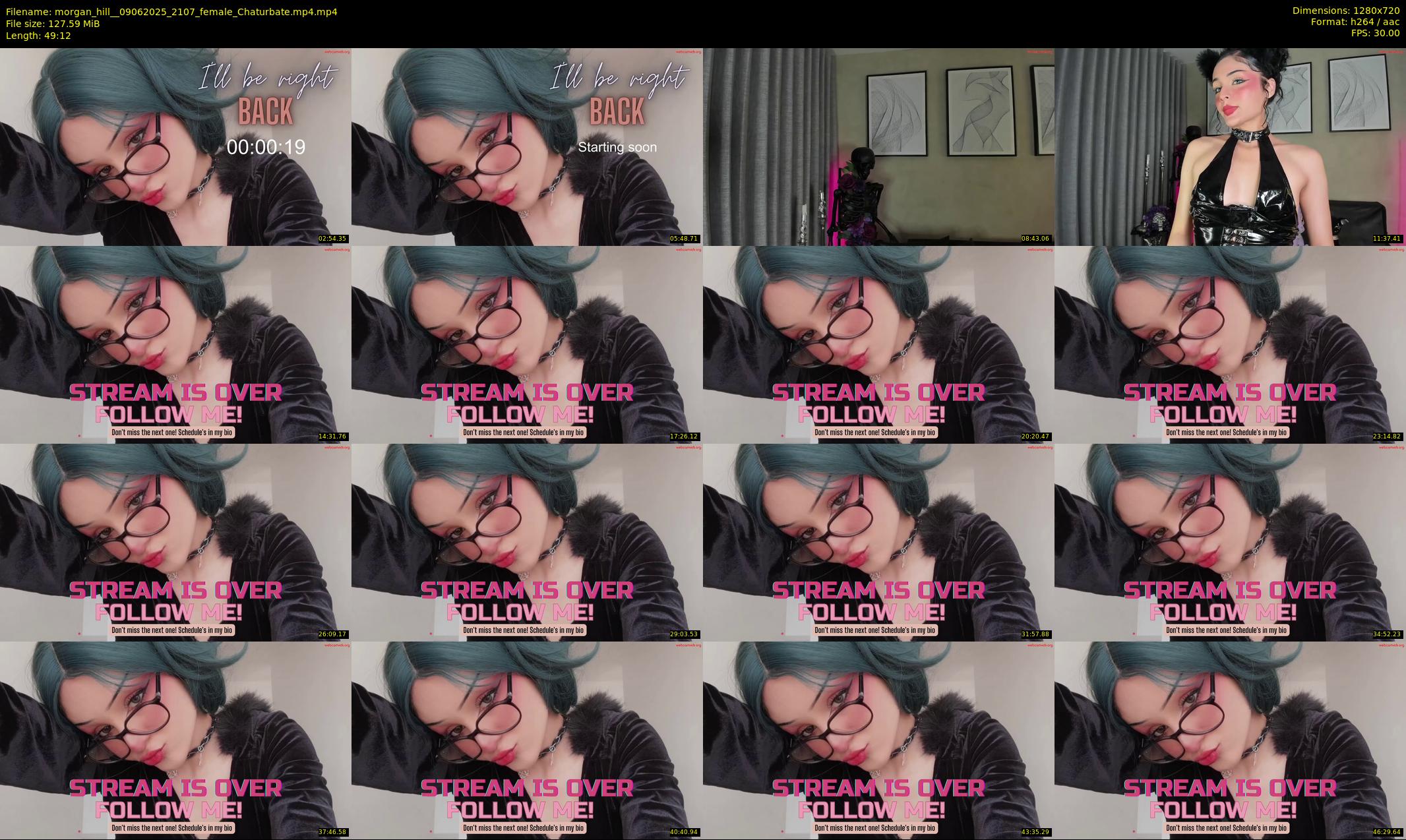 morgan_hill_ — 50 minute Chaturbate female cam show recording, 720p, Jun 9, 2025