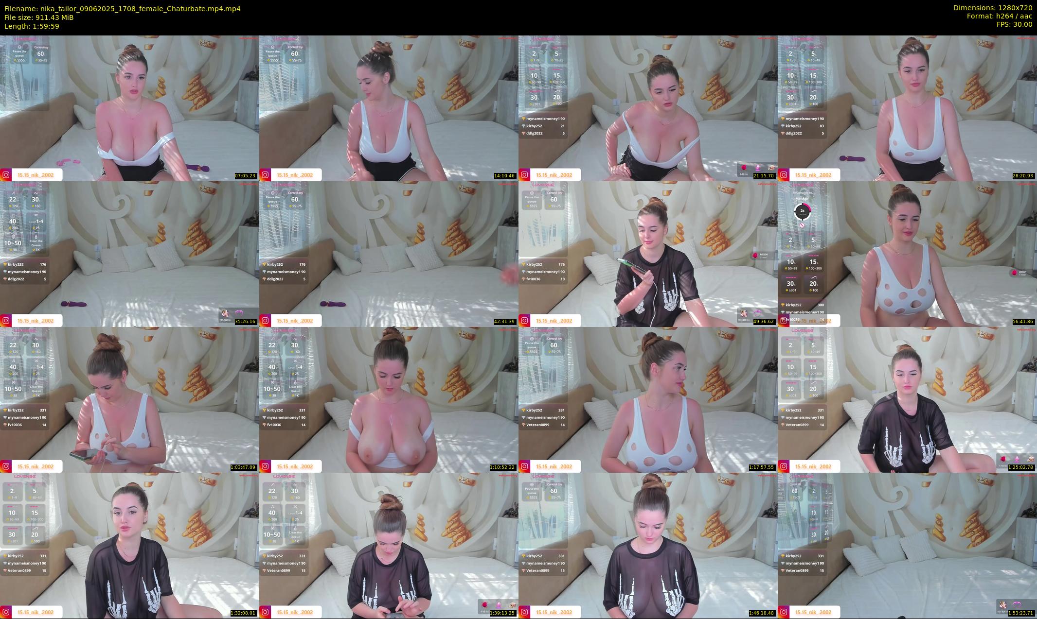 nika_tailor — 120 minute Chaturbate female cam show recording, 720p, Jun 9, 2025