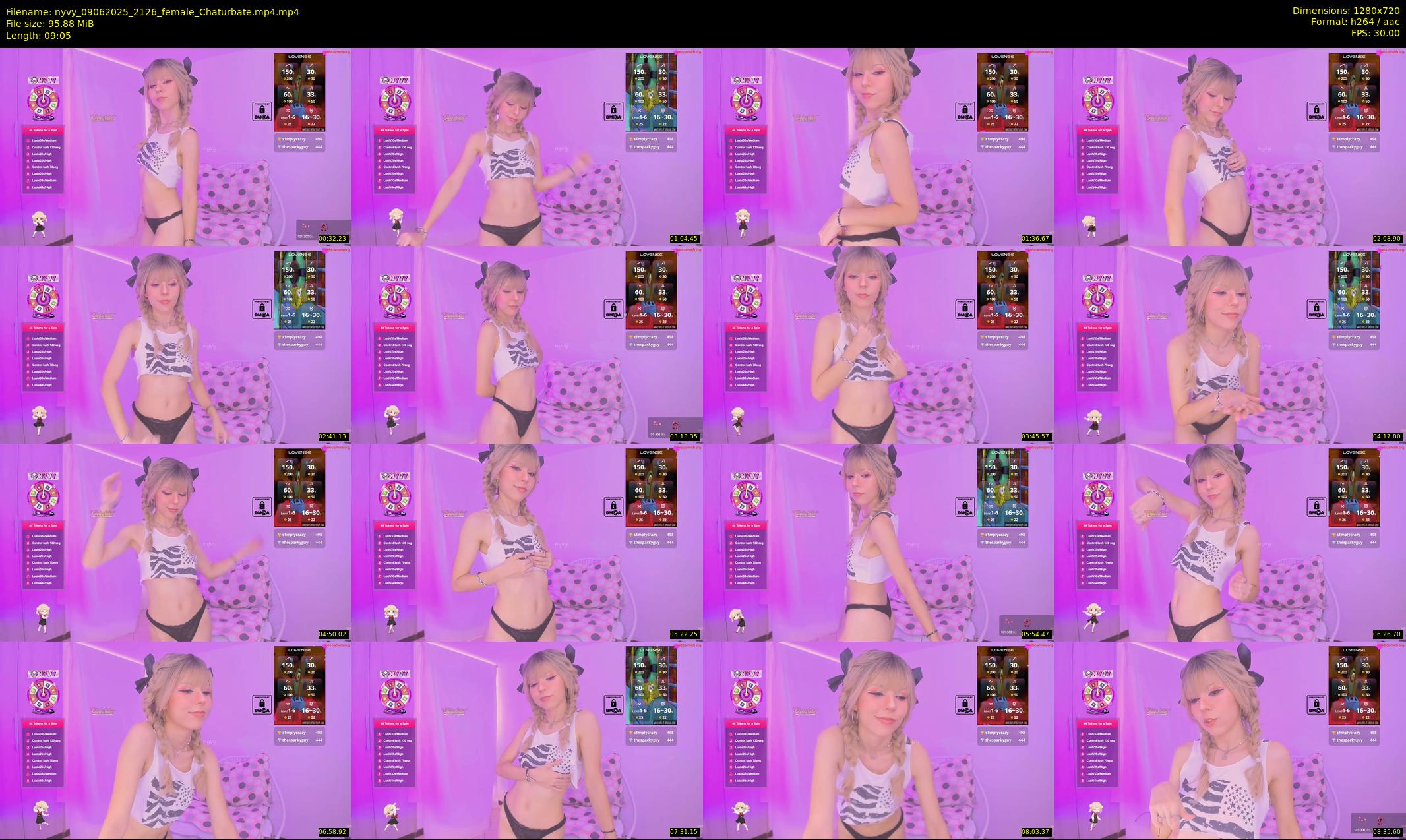nyvy — 10 minute Chaturbate female cam show recording, 720p, Jun 9, 2025