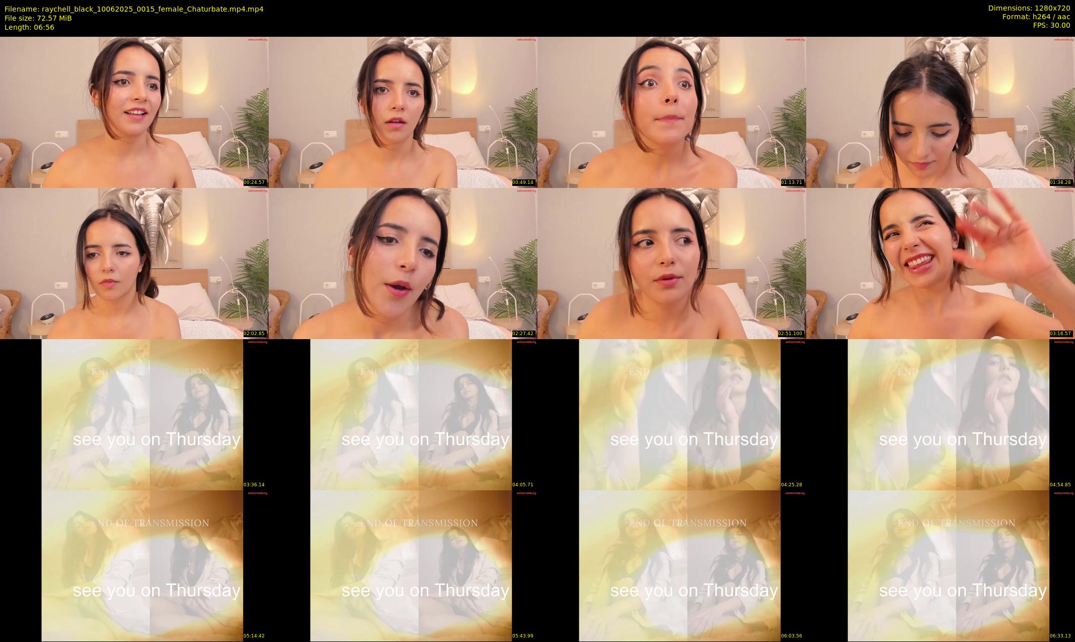 raychell_black — 7 minute Chaturbate female cam show recording, 720p, Jun 10, 2025
