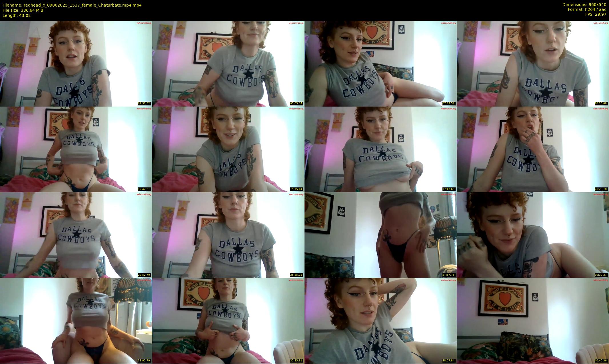 redhead_x — 44 minute Chaturbate female cam show recording, 480p, Jun 9, 2025