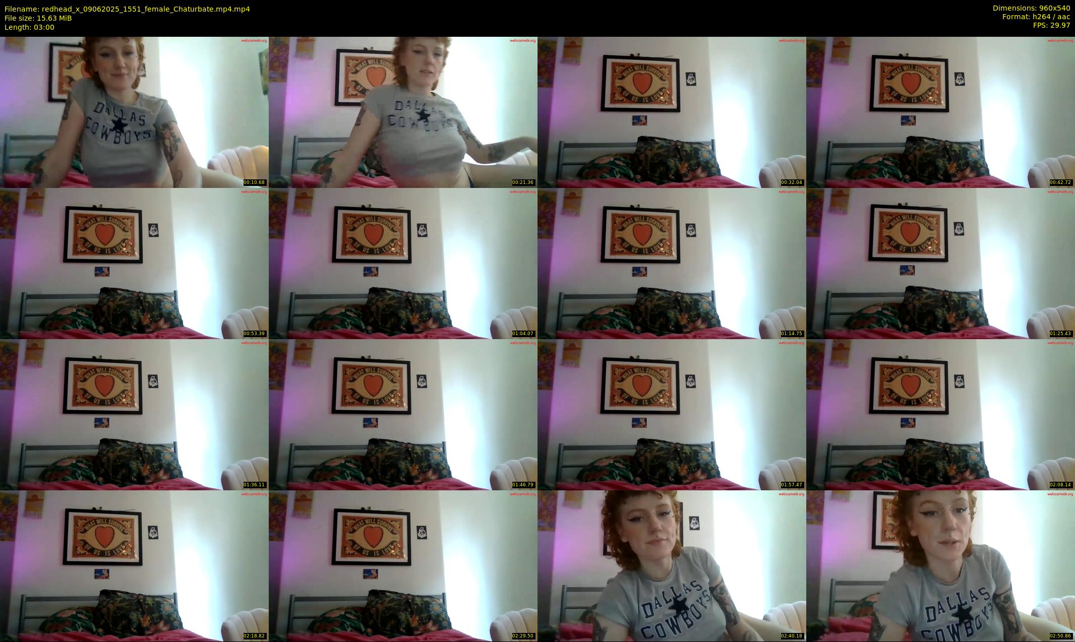 redhead_x — 3 minute Chaturbate female cam show recording, 480p, Jun 9, 2025