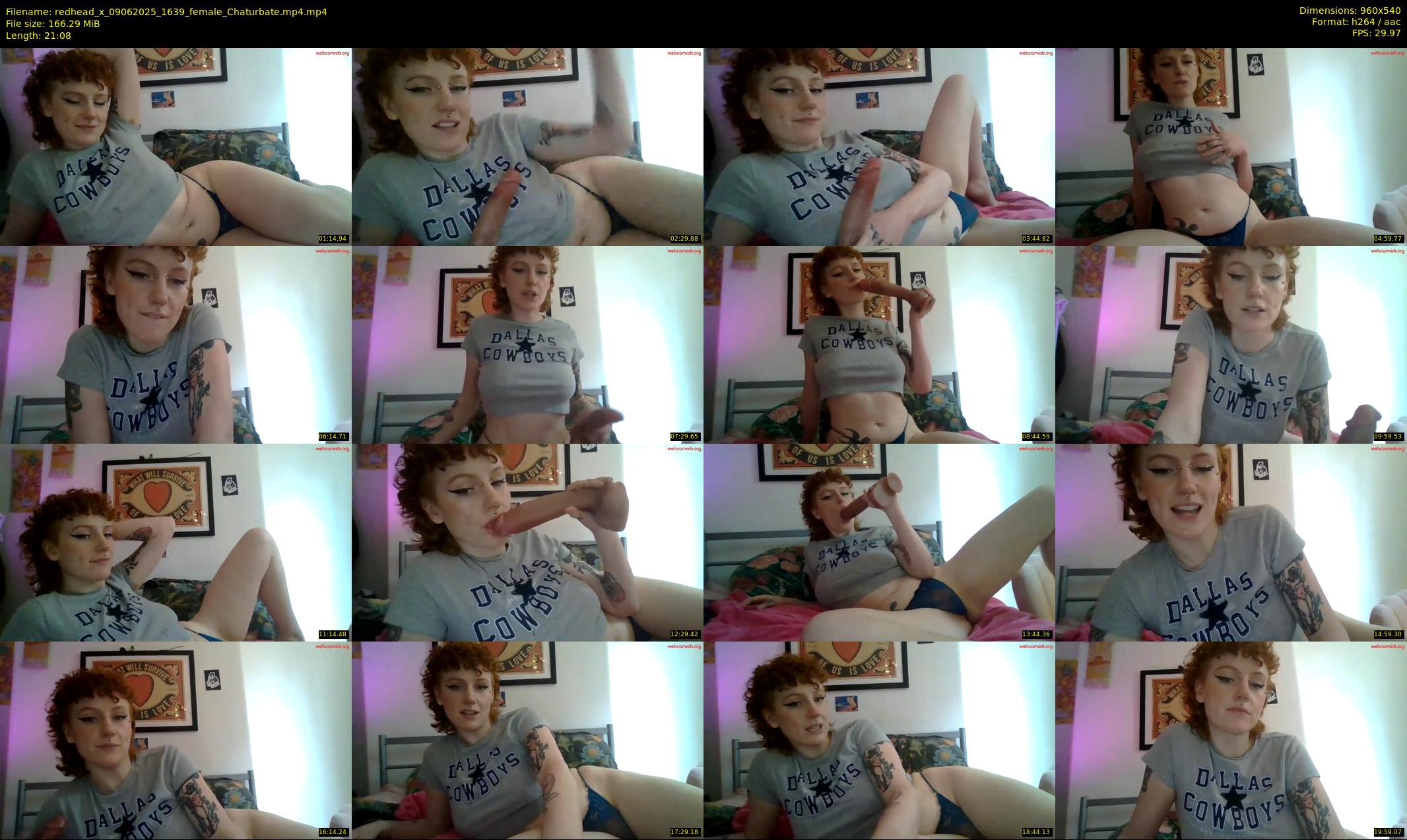 redhead_x — 22 minute Chaturbate female cam show recording, 480p, Jun 9, 2025