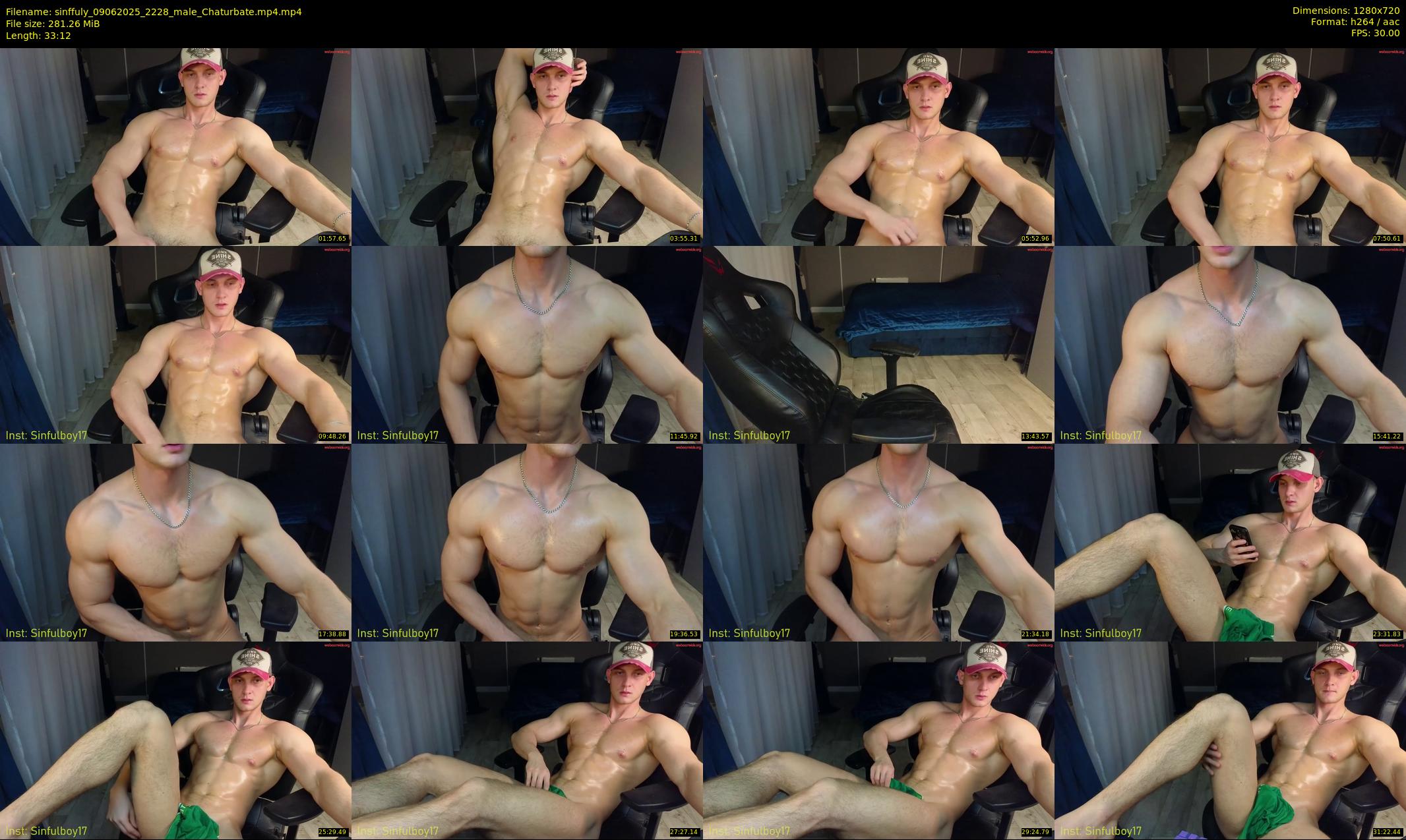 sinffuly — 34 minute Chaturbate male cam show recording, 720p, Jun 9, 2025