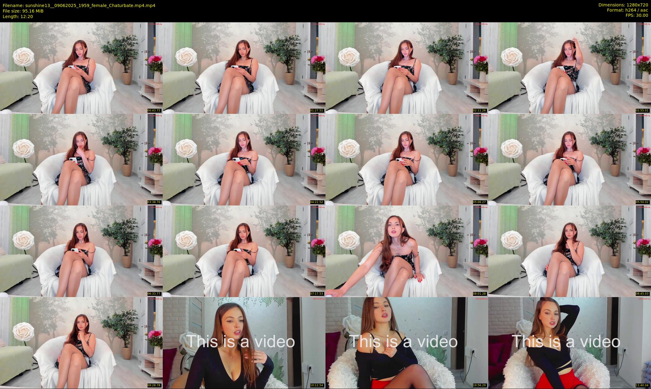 sunshine13_ — 13 minute Chaturbate female cam show recording, 720p, Jun 9, 2025