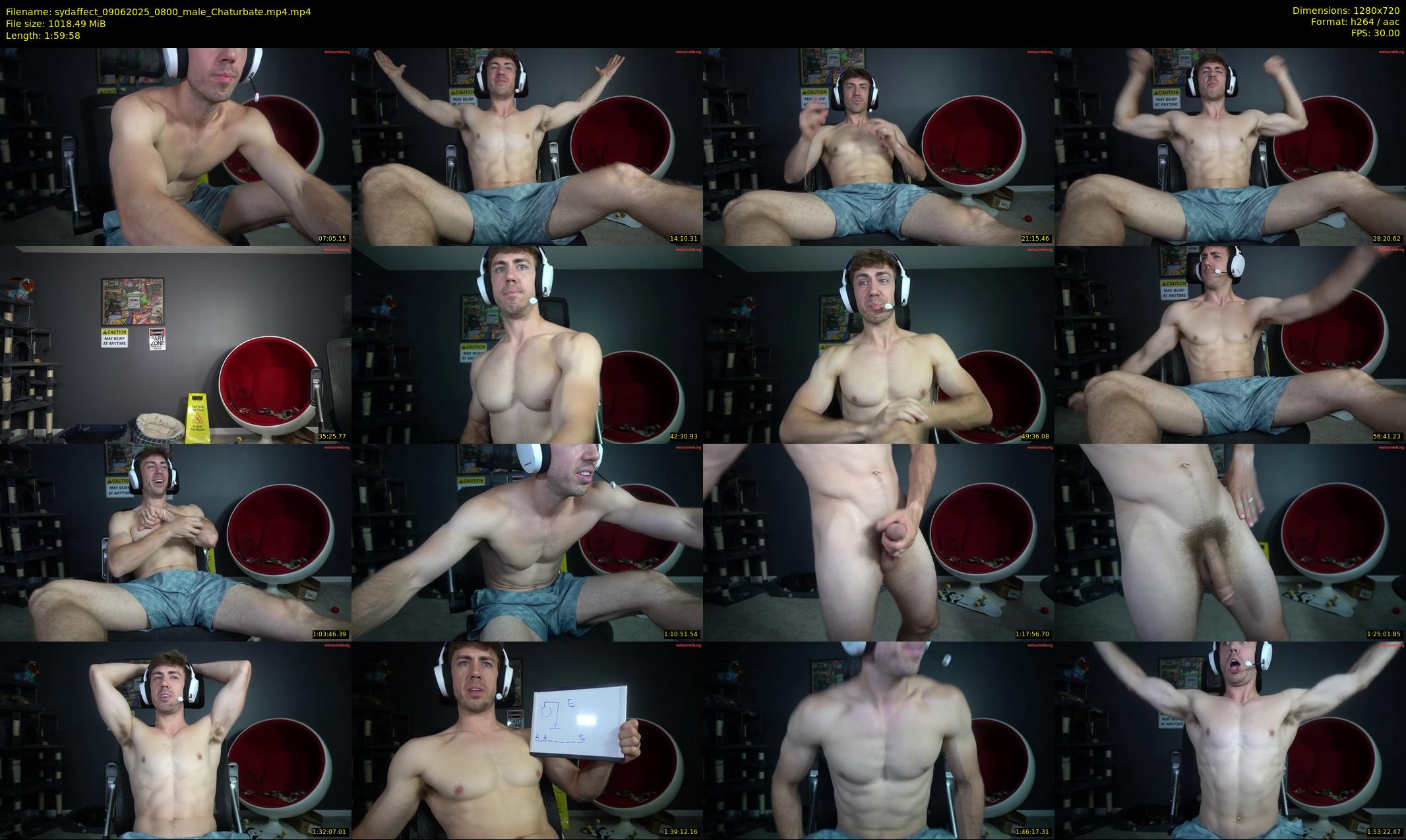 sydaffect — 120 minute Chaturbate male cam show recording, 720p, Jun 9, 2025