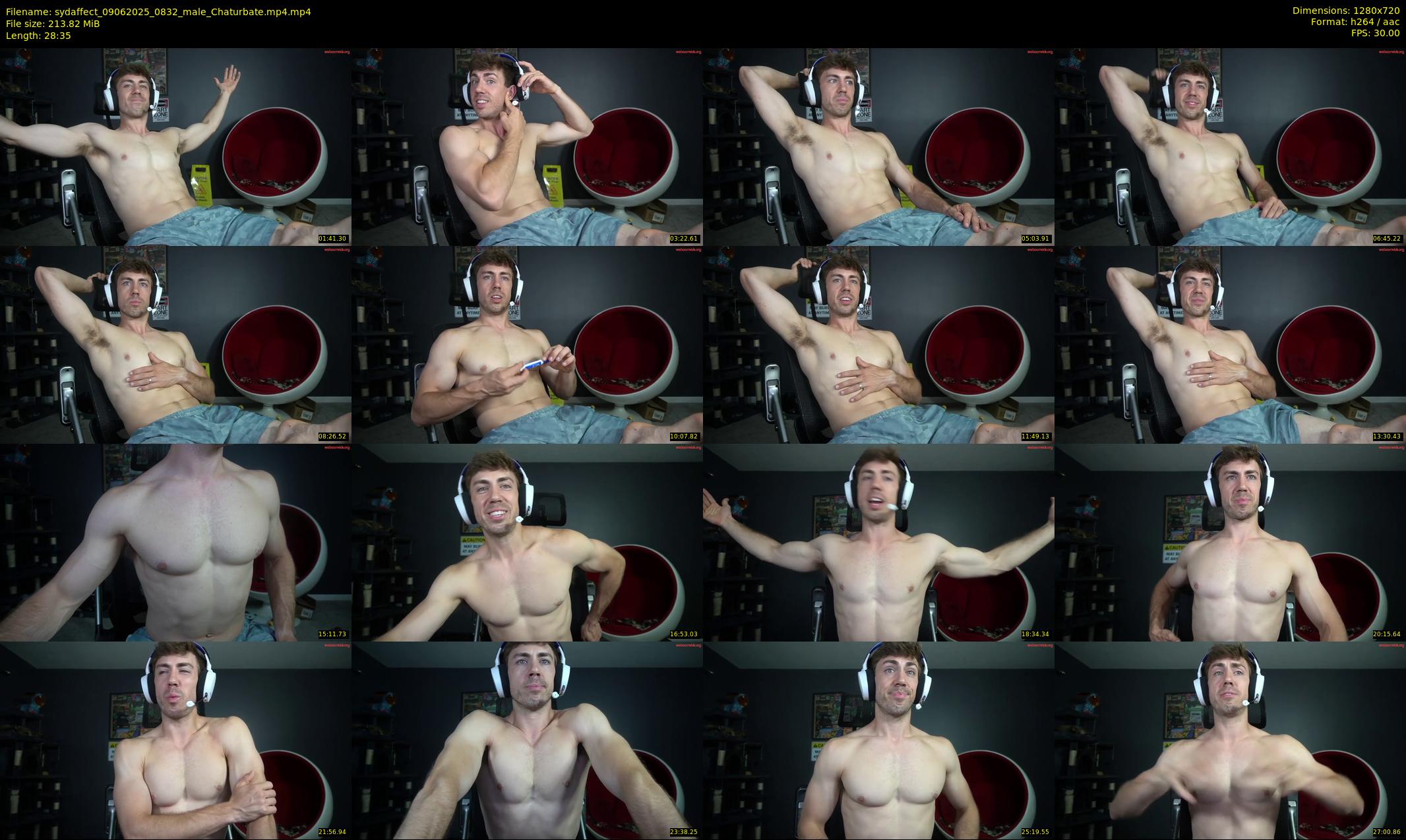 sydaffect — 29 minute Chaturbate male cam show recording, 720p, Jun 9, 2025