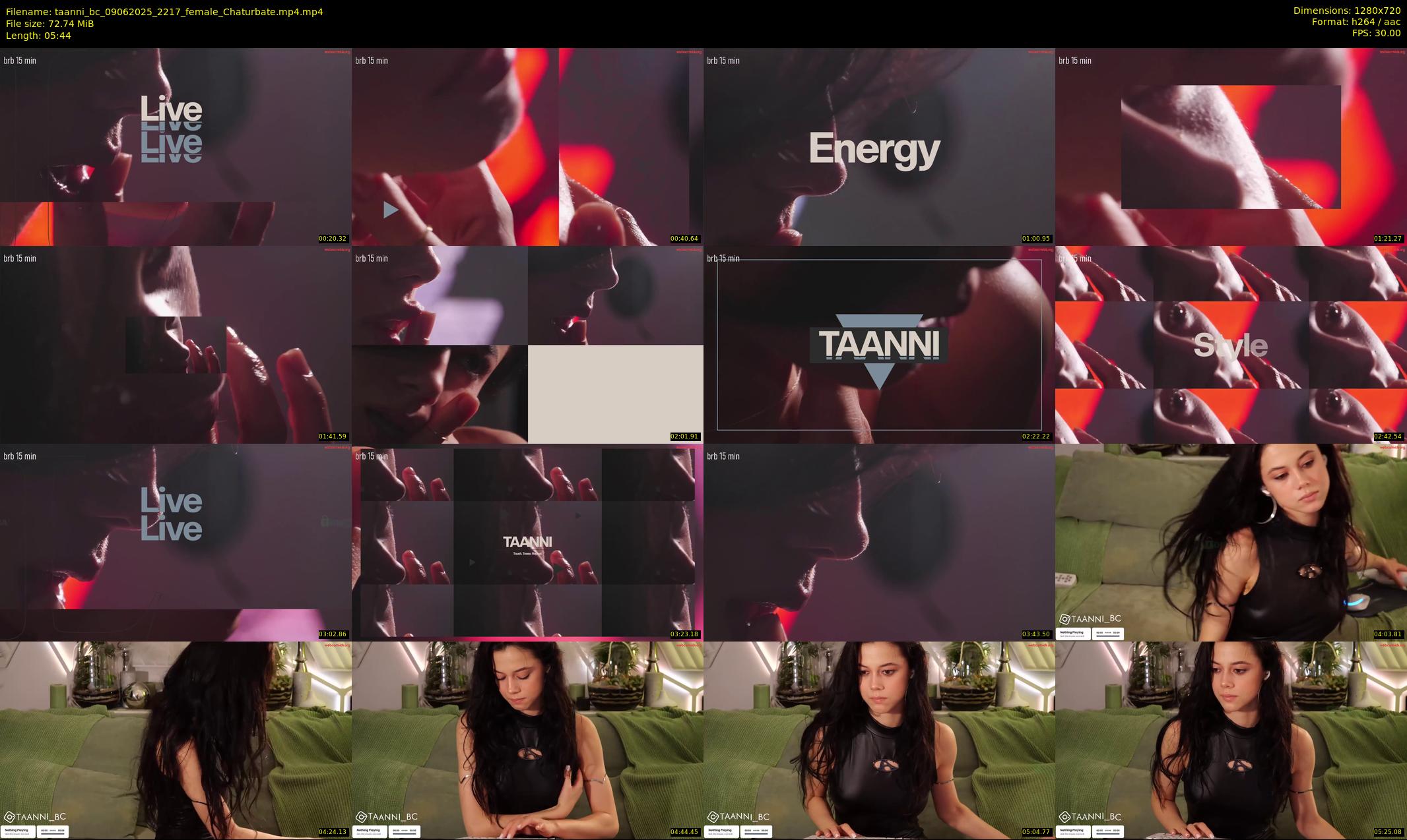 taanni_bc — 6 minute Chaturbate female cam show recording, 720p, Jun 9, 2025