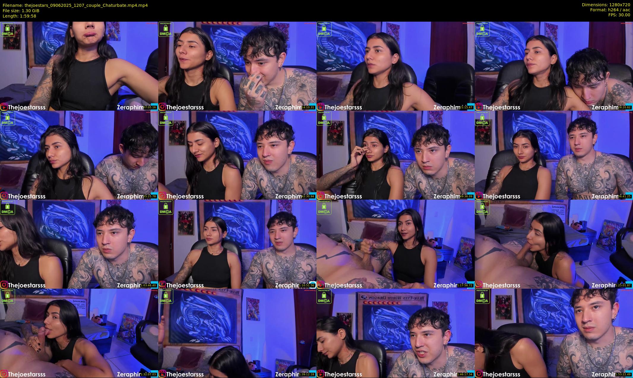 thejoestars — 120 minute Chaturbate couple cam show recording, 720p, Jun 9, 2025